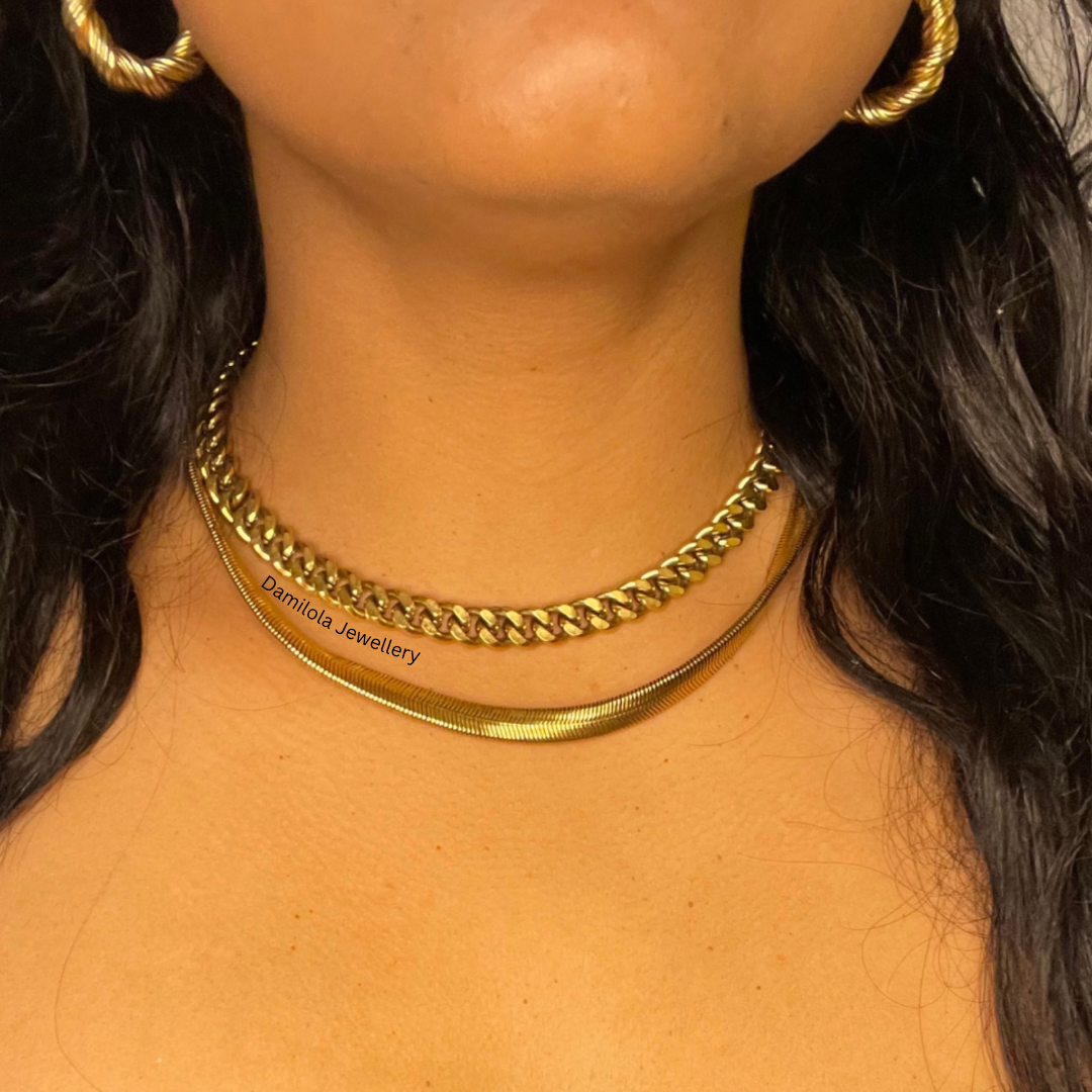 Thick Curb Chain - Gold/Silver