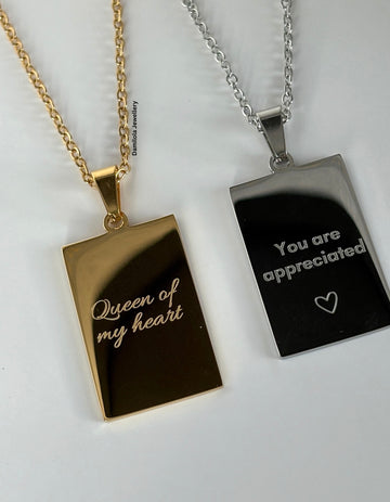 Gift for mom mum her - queen of my heart necklace gold silver you are appreciated