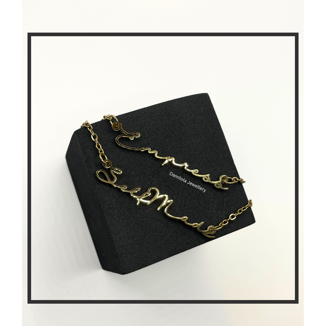 Custom Handwritten Font Necklace