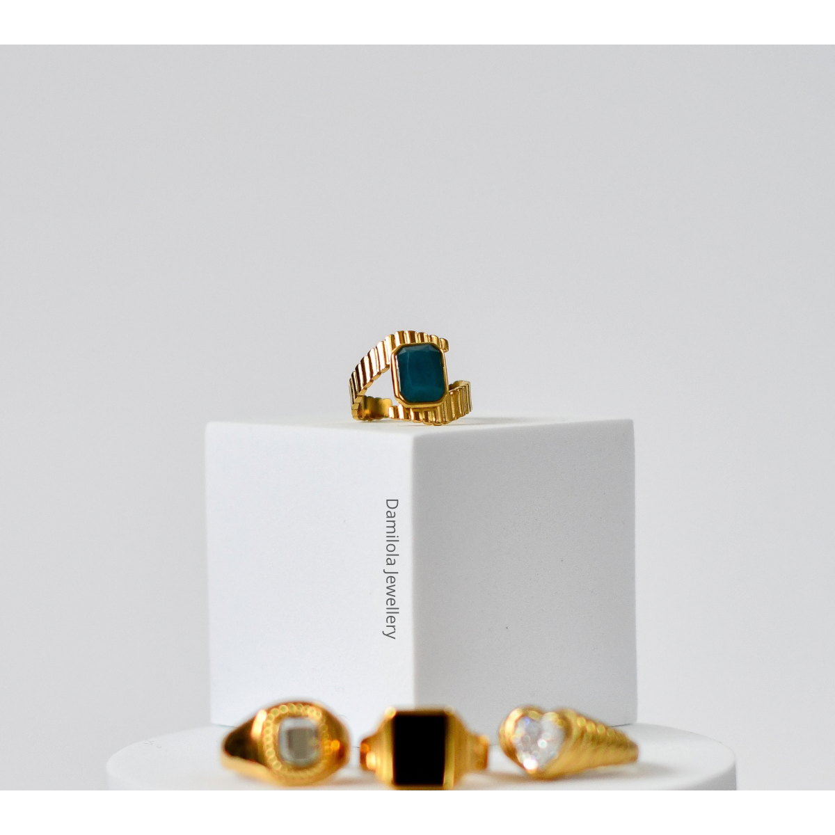 Gold ‘Zara’ Ridge Ring