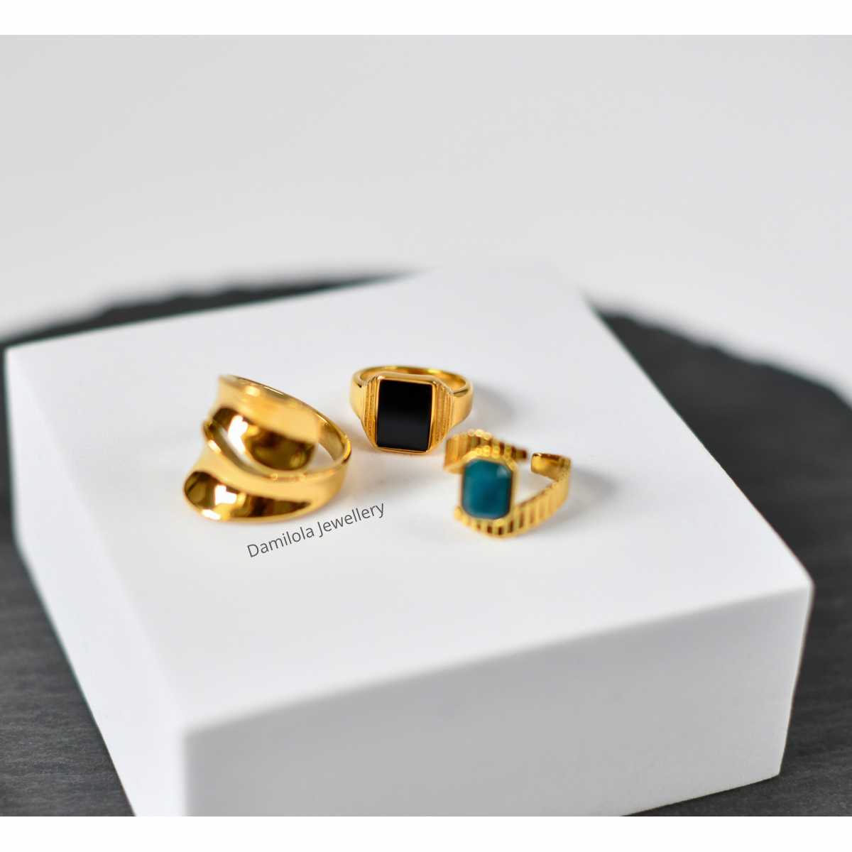 Gold ‘Zara’ Ridge Ring