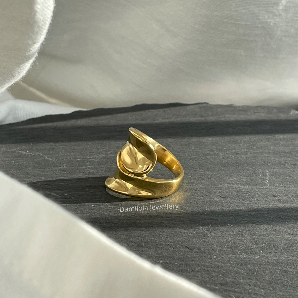 Golden 'Opulent Edge' Ring