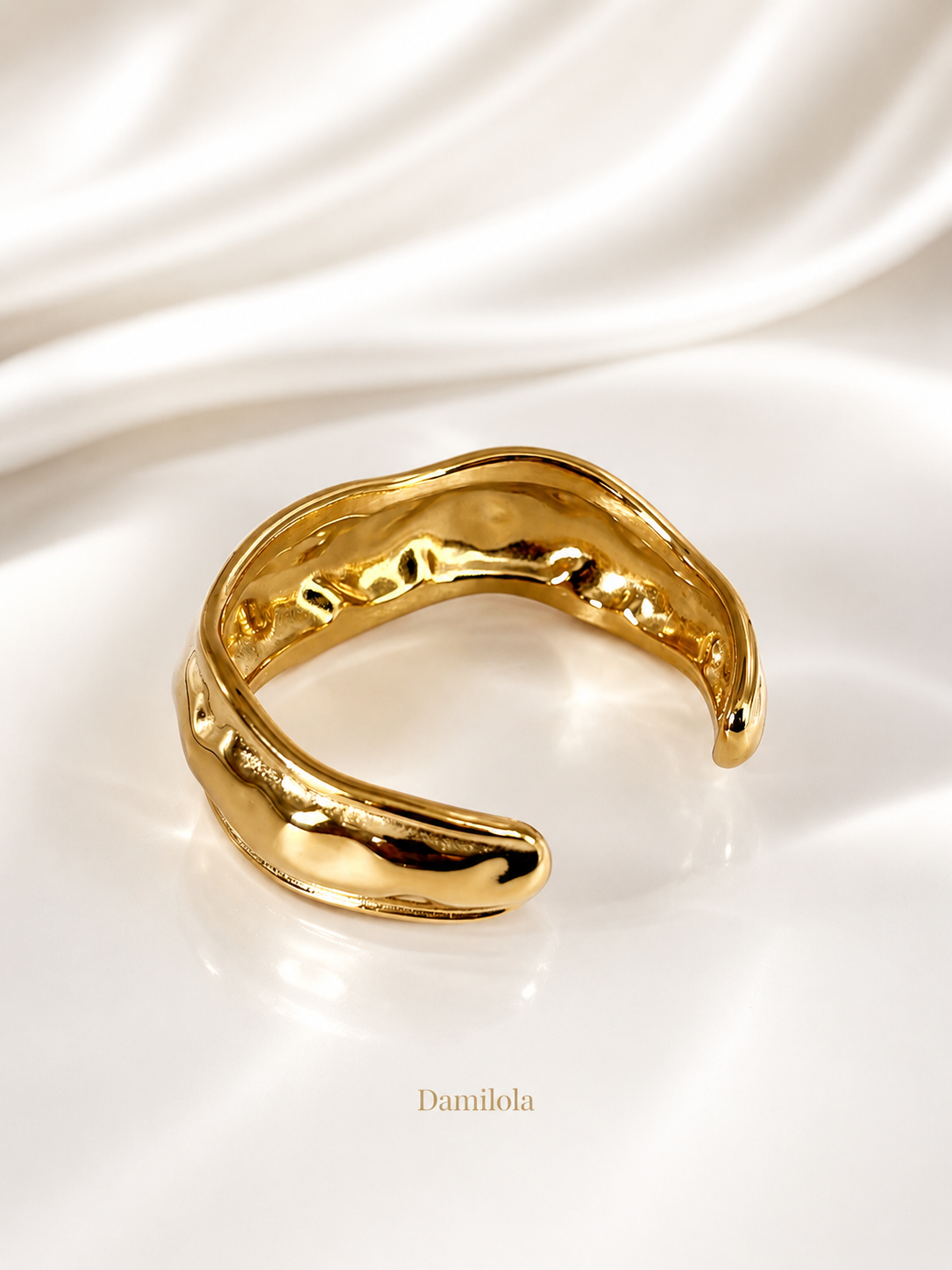 Chunky Textured Sahara Cuff Bracelet – Gold & Silver