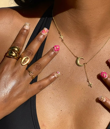 ‘Luna’ Drop Necklace - Gold/Silver