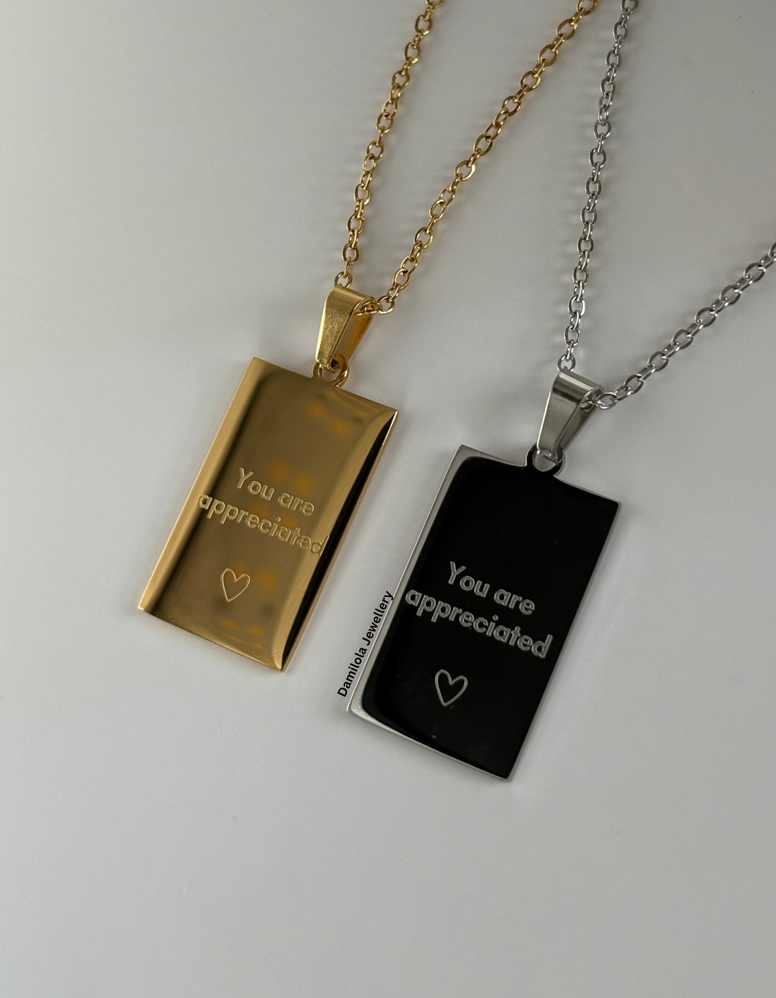 Gift for mom mum her - queen of my heart necklace gold silver you are appreciated 