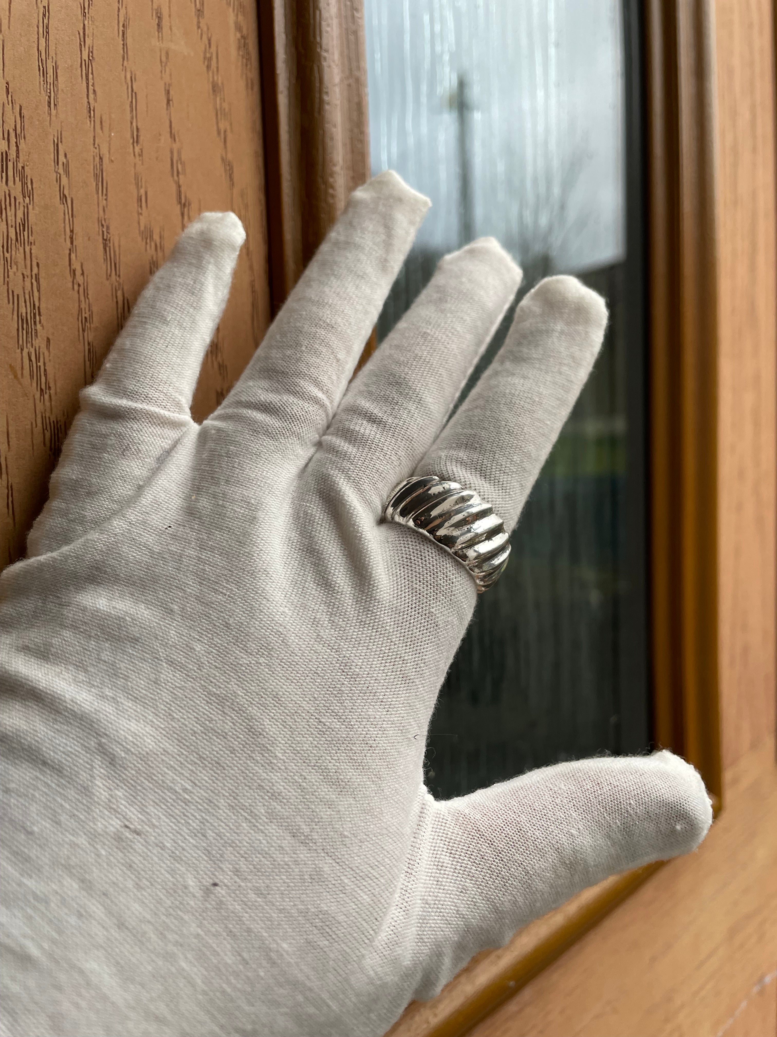 Fine Silver Celestial Crest Ring