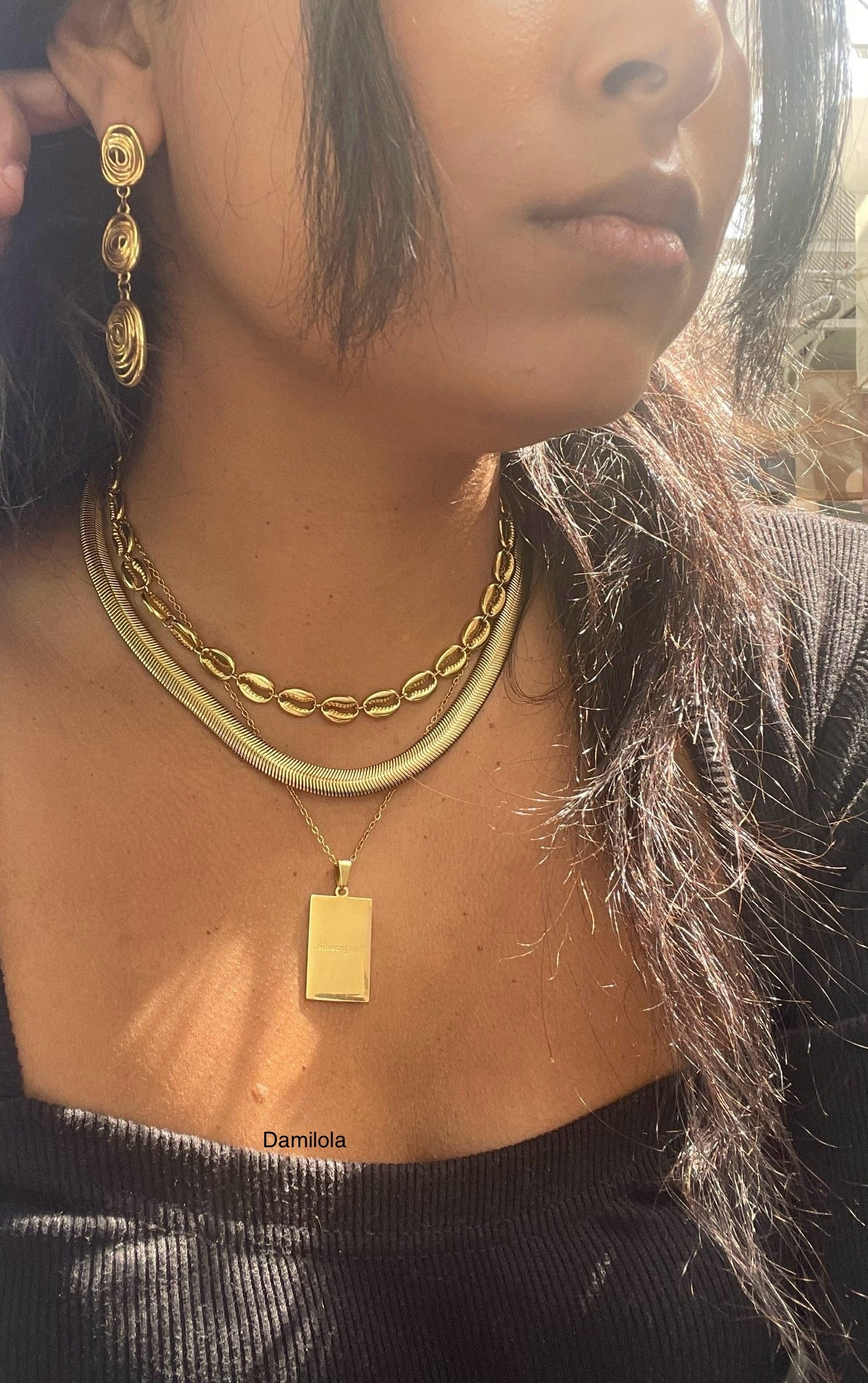 ‘For we walk by faith’ Necklace - Gold/Silver - Double sided