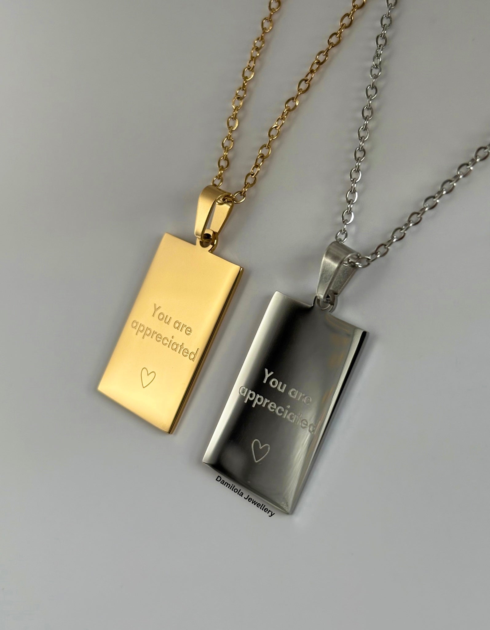 Gift for mom mum her - queen of my heart necklace gold silver you are appreciated 