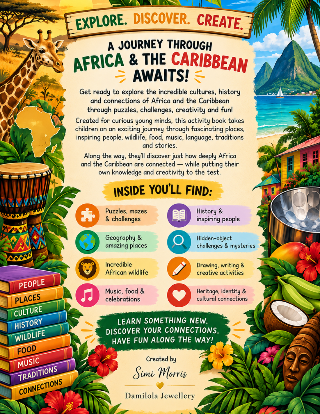 Heritage Explorers: Africa & the Caribbean Activity Book