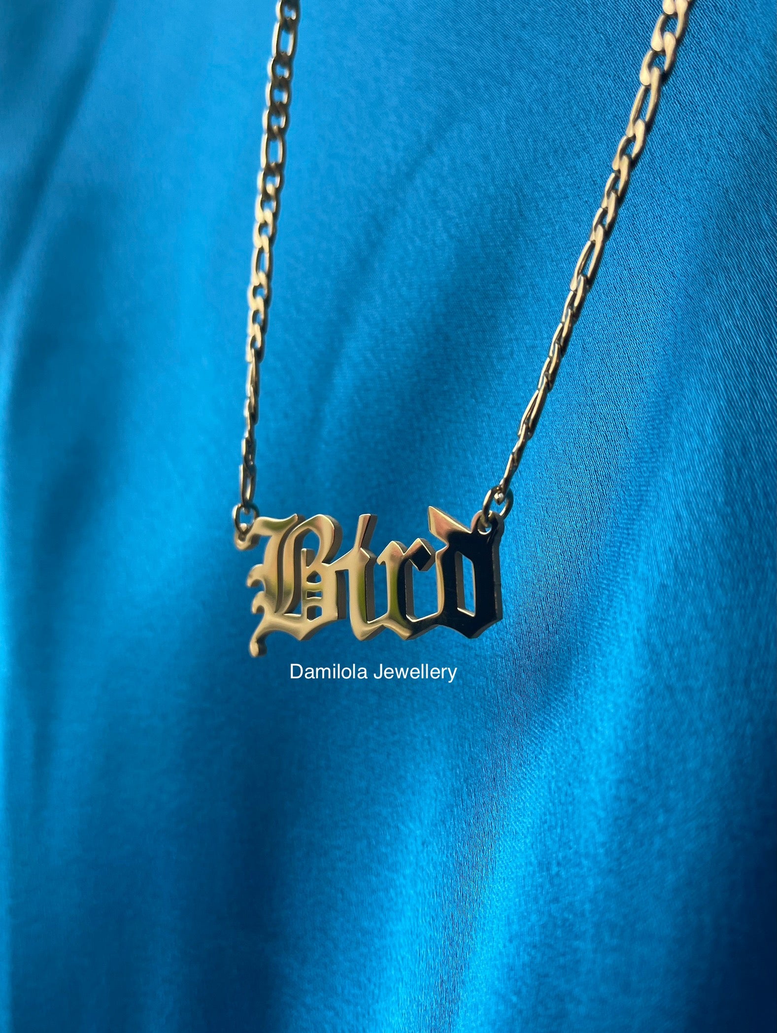 Old School Custom Name Necklace