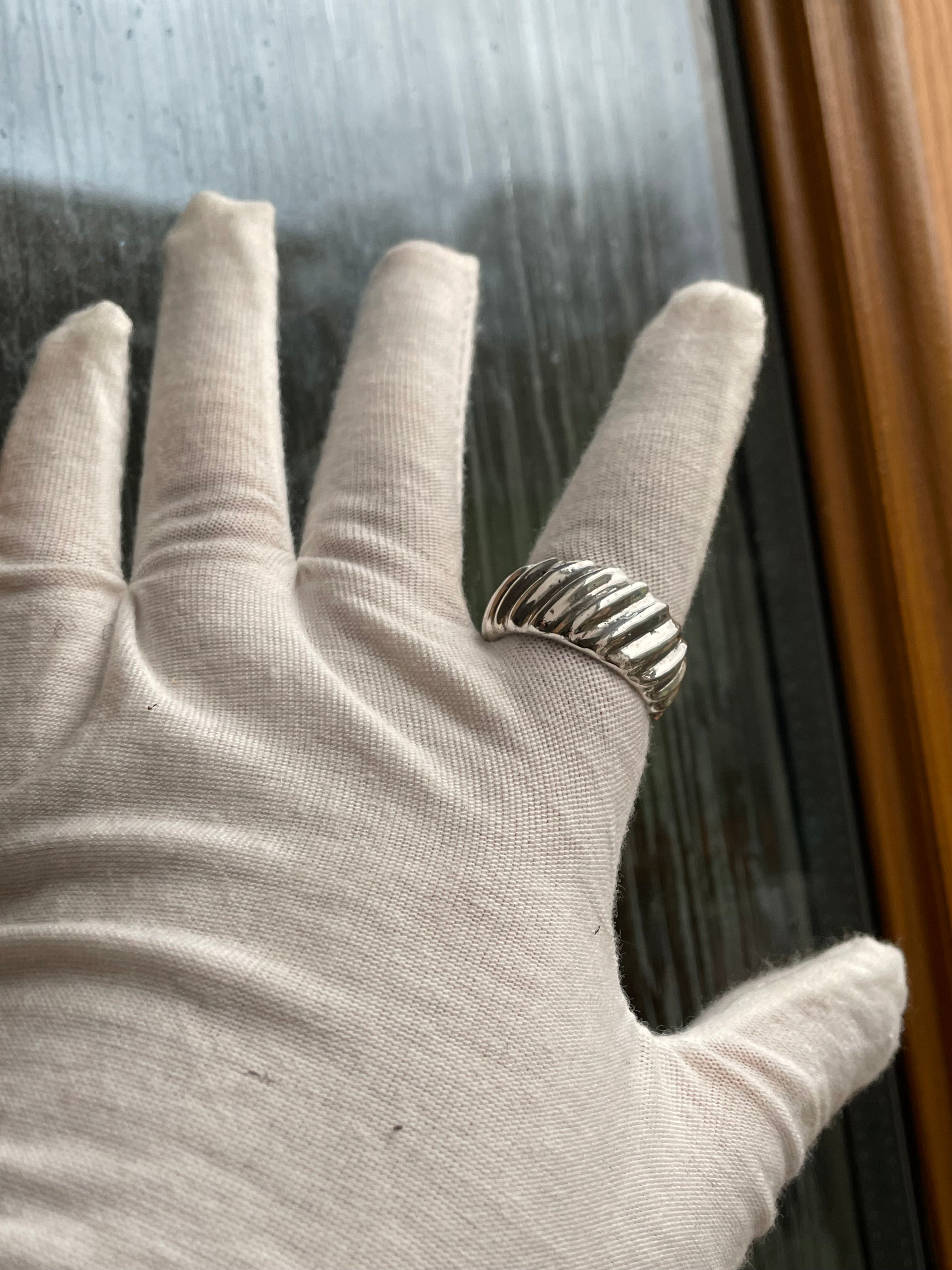 Fine Silver Celestial Crest Ring