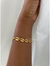 Cowrie Shell Bracelet - Gold Steel