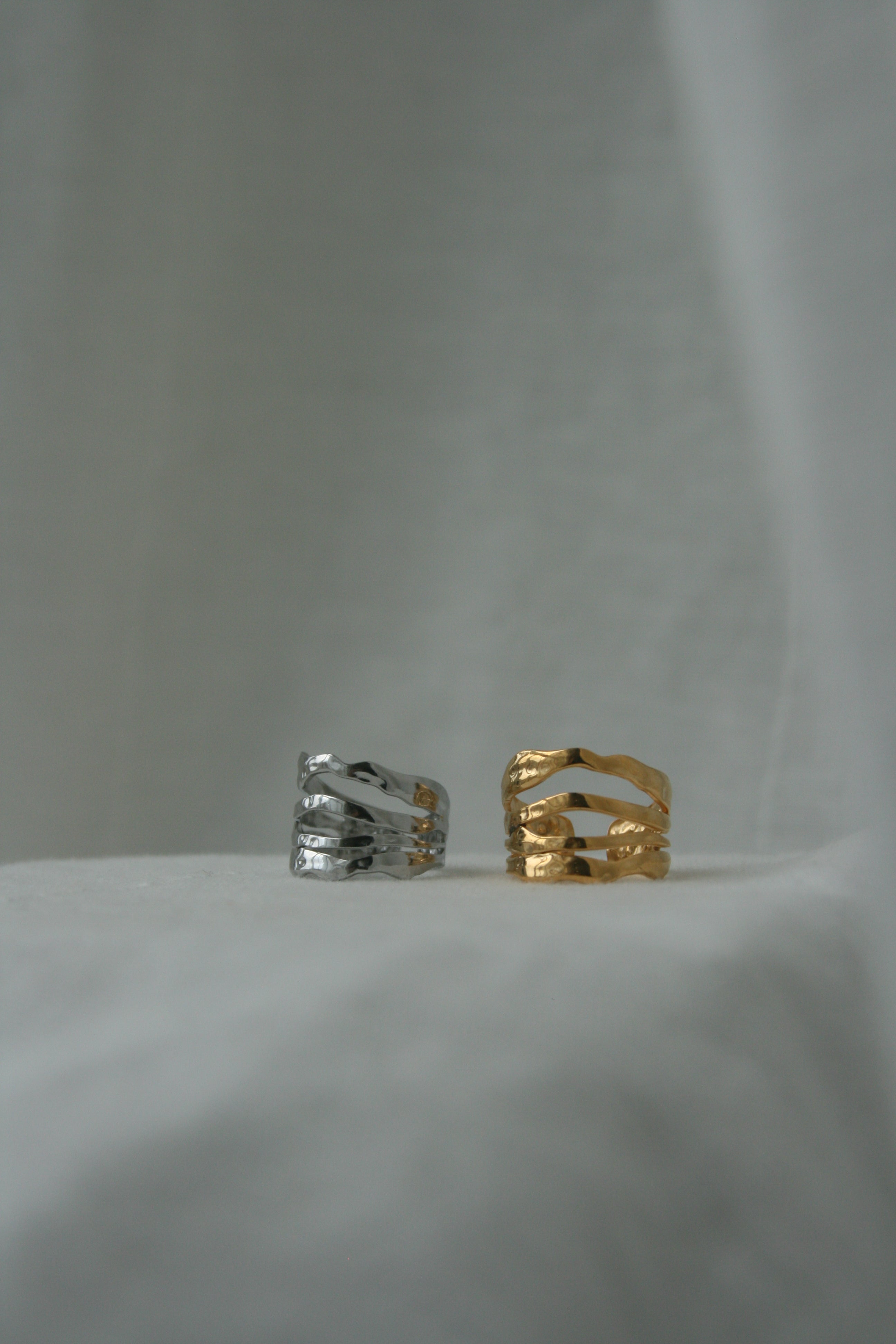 The Benin Mask Ring - Silver/Gold