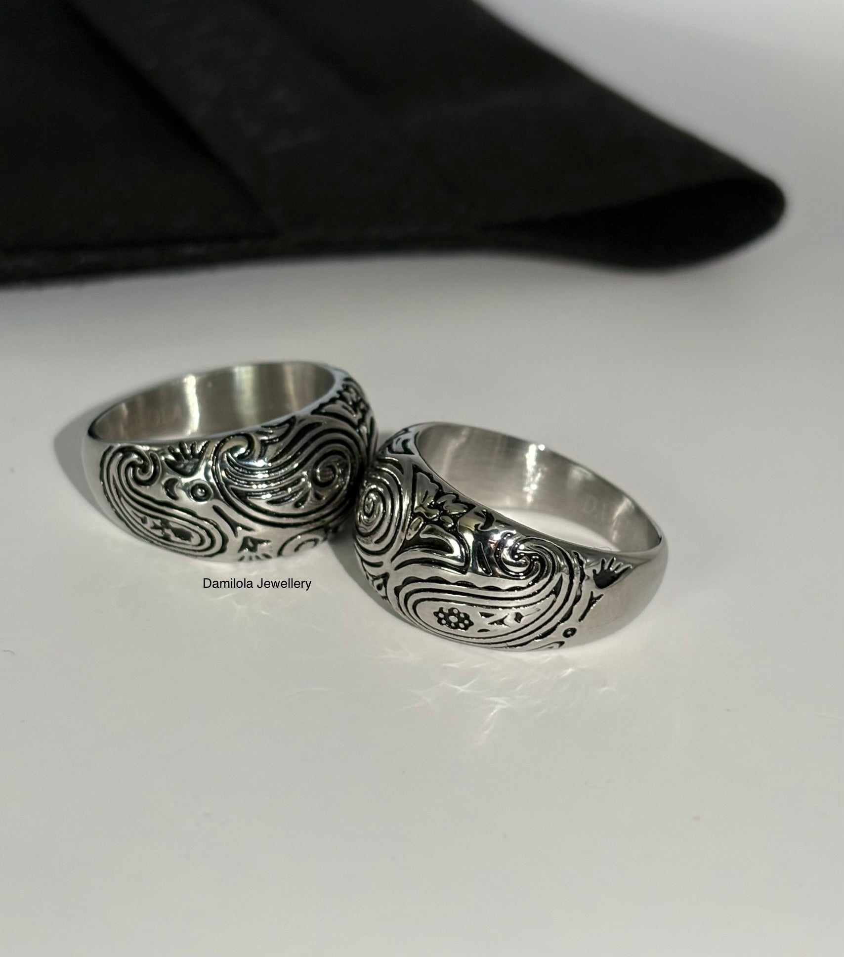 The Code ‘Noir’ Ring - Gold/Silver