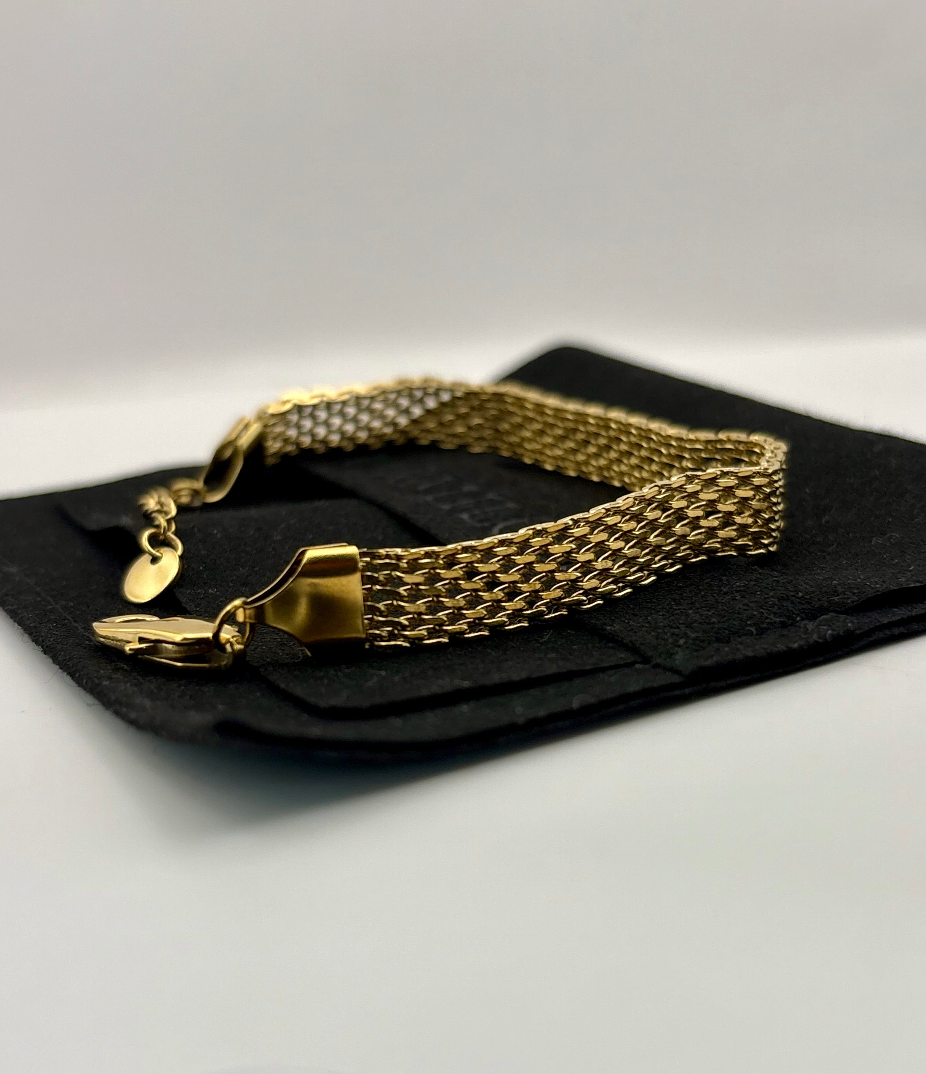 Golden Mesh Weave Bracelet