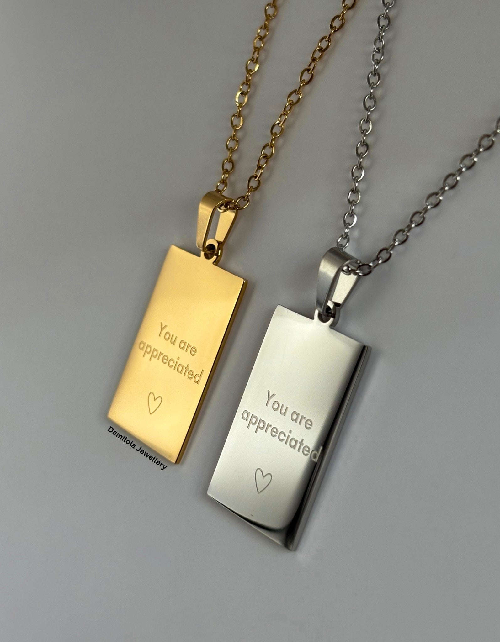 Gift for mom mum her - queen of my heart necklace gold silver you are appreciated 