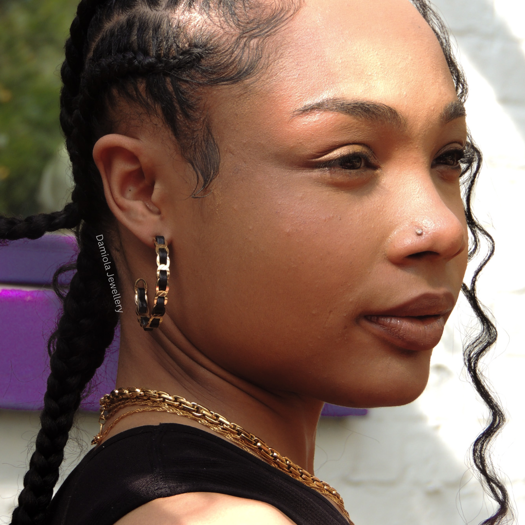Gold&Black ‘Raven’ Hoops
