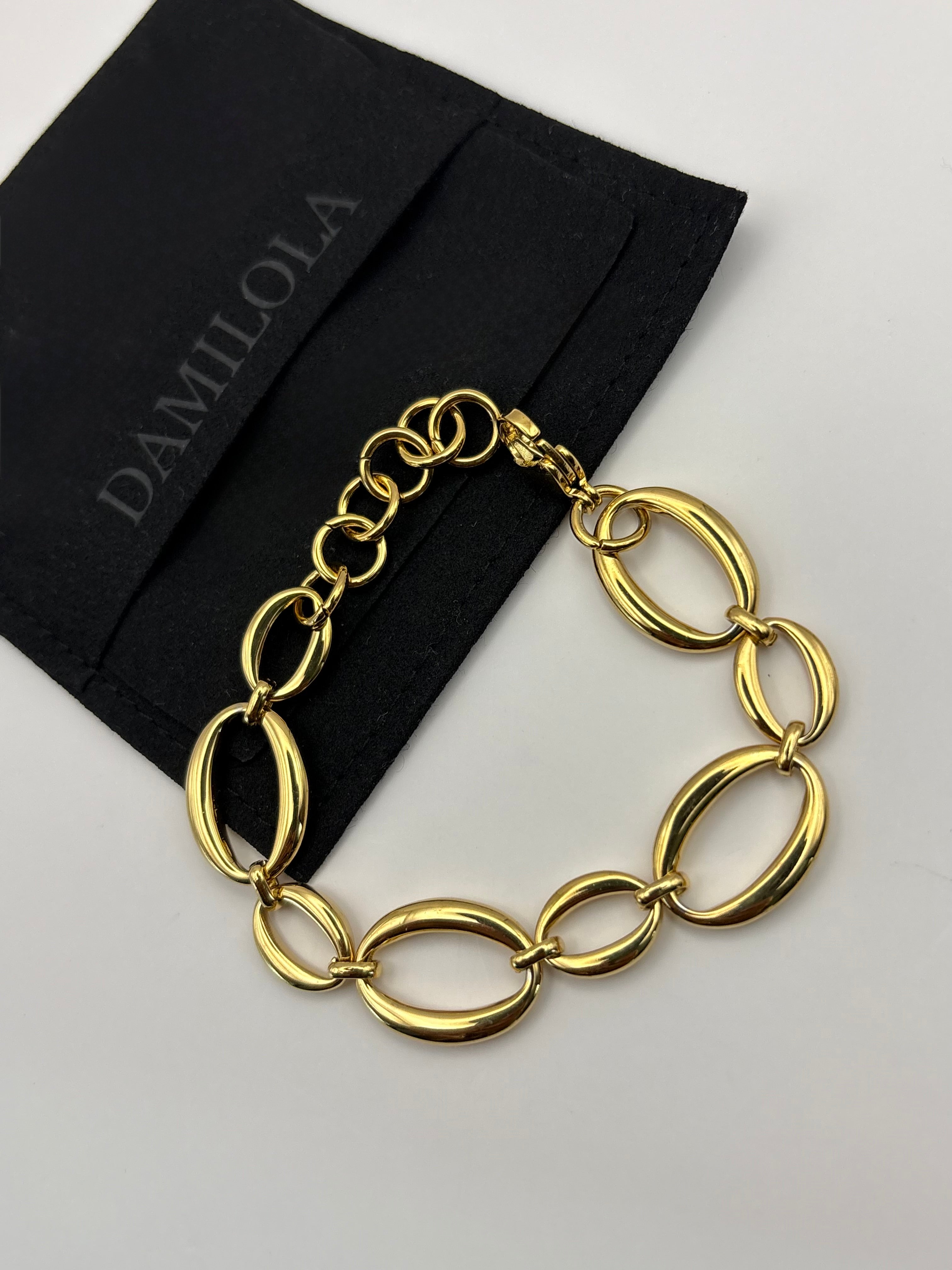 ‘Halo’ Gold/Silver Oval Bracelet
