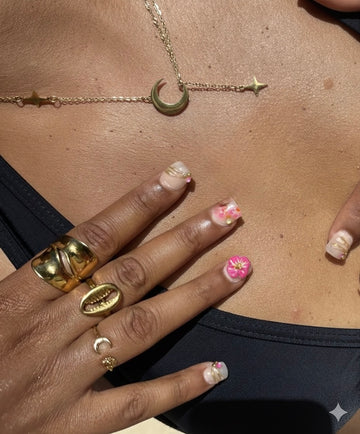 Cowrie Ring - Gold/Silver