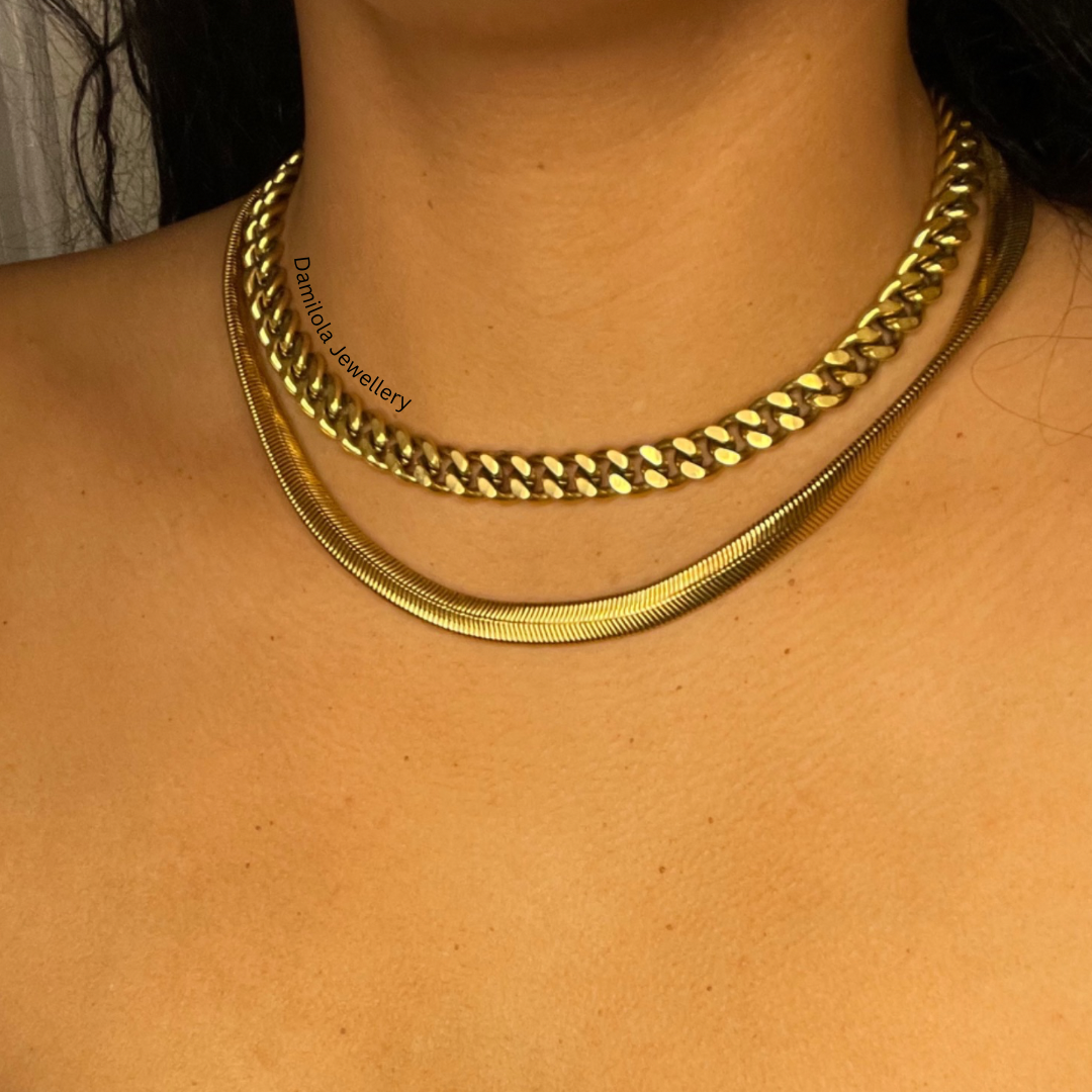 Thick Curb Chain - Gold/Silver