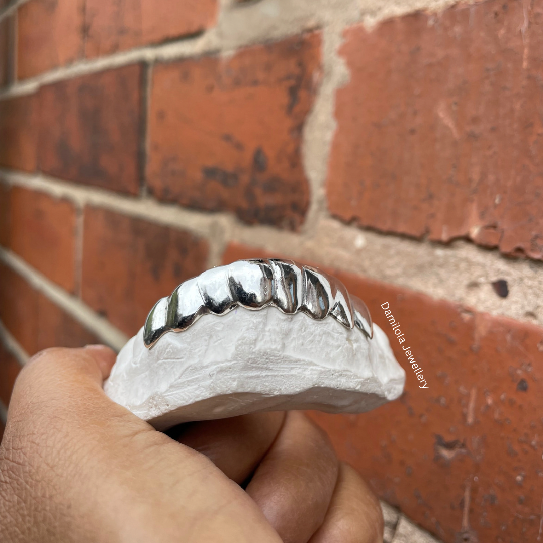 PURE Grillz 8 Bottom/Top Teeth - 925 Silver/Gold 9ct 14ct