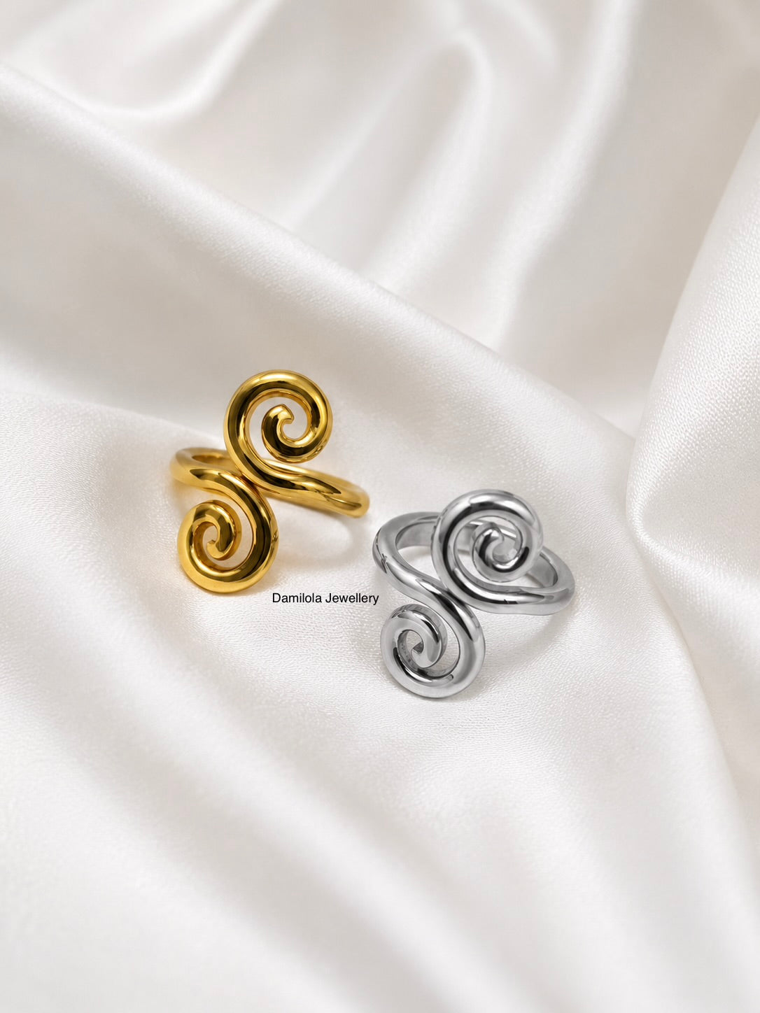 The Sanaa Spiral Ring - Gold/Silver
