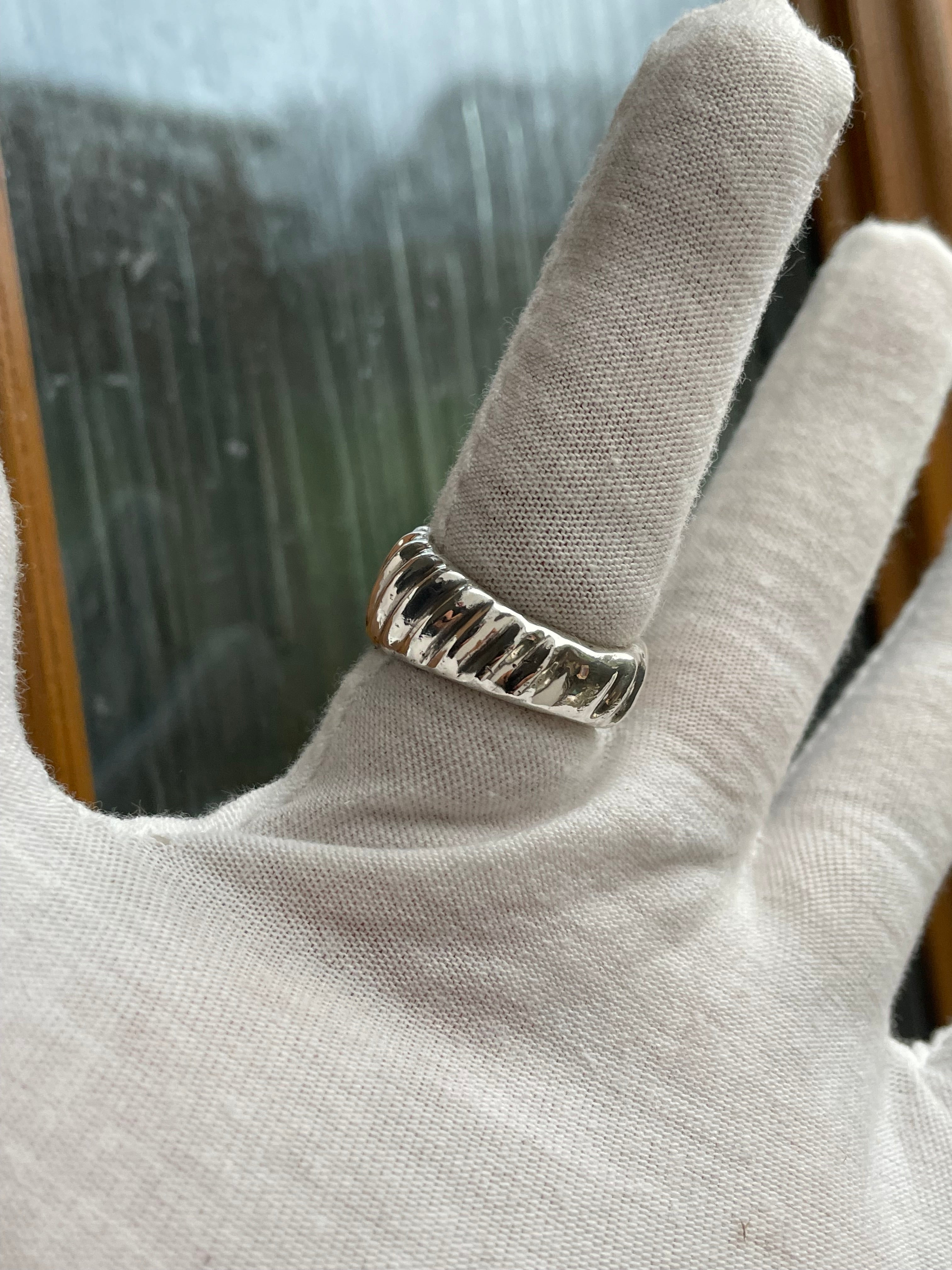 Fine Silver Celestial Crest Ring