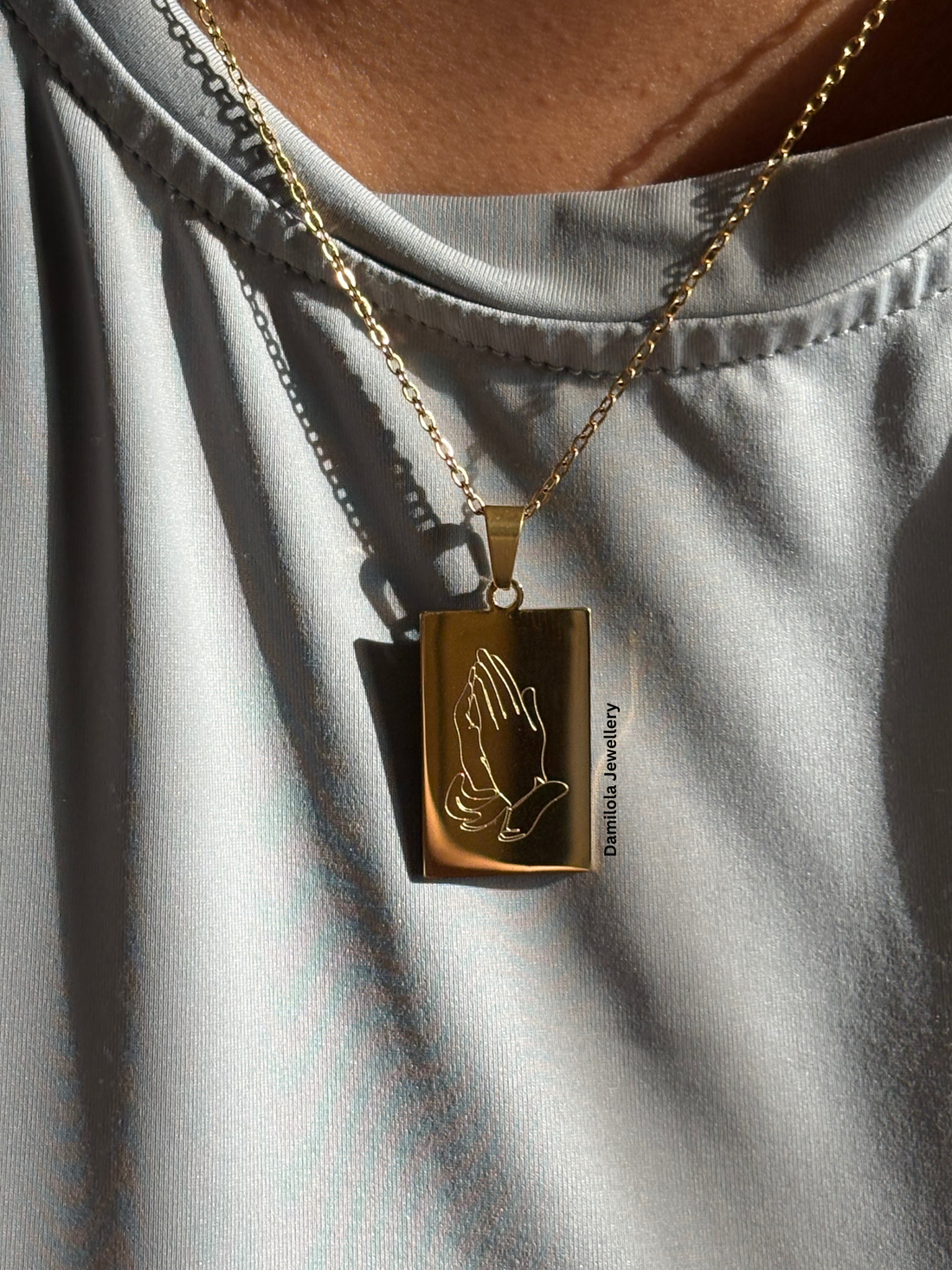 For we walk by faith scripture necklace god gold silver 