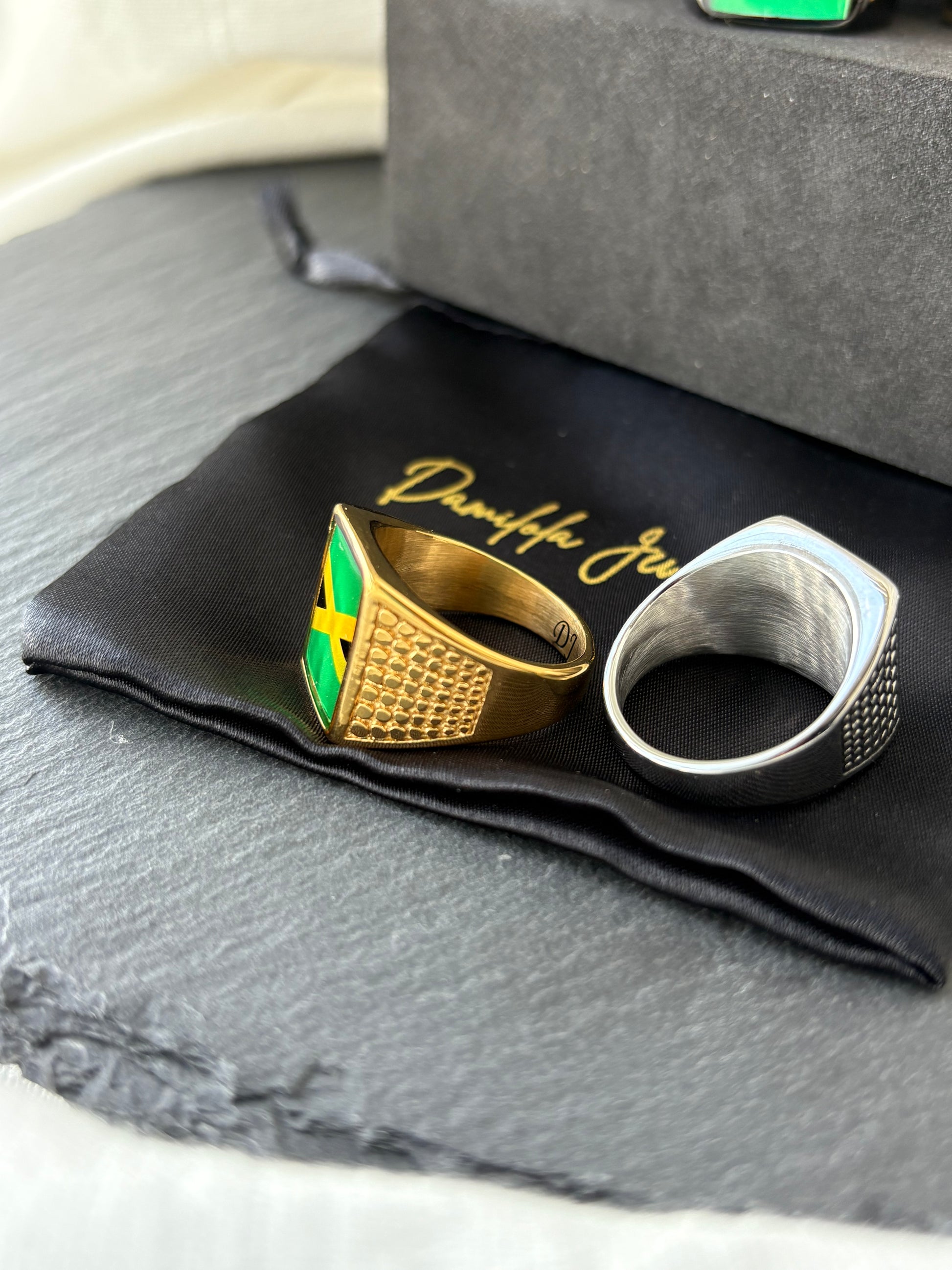 Jamaica ring jewelry Trinidad signet