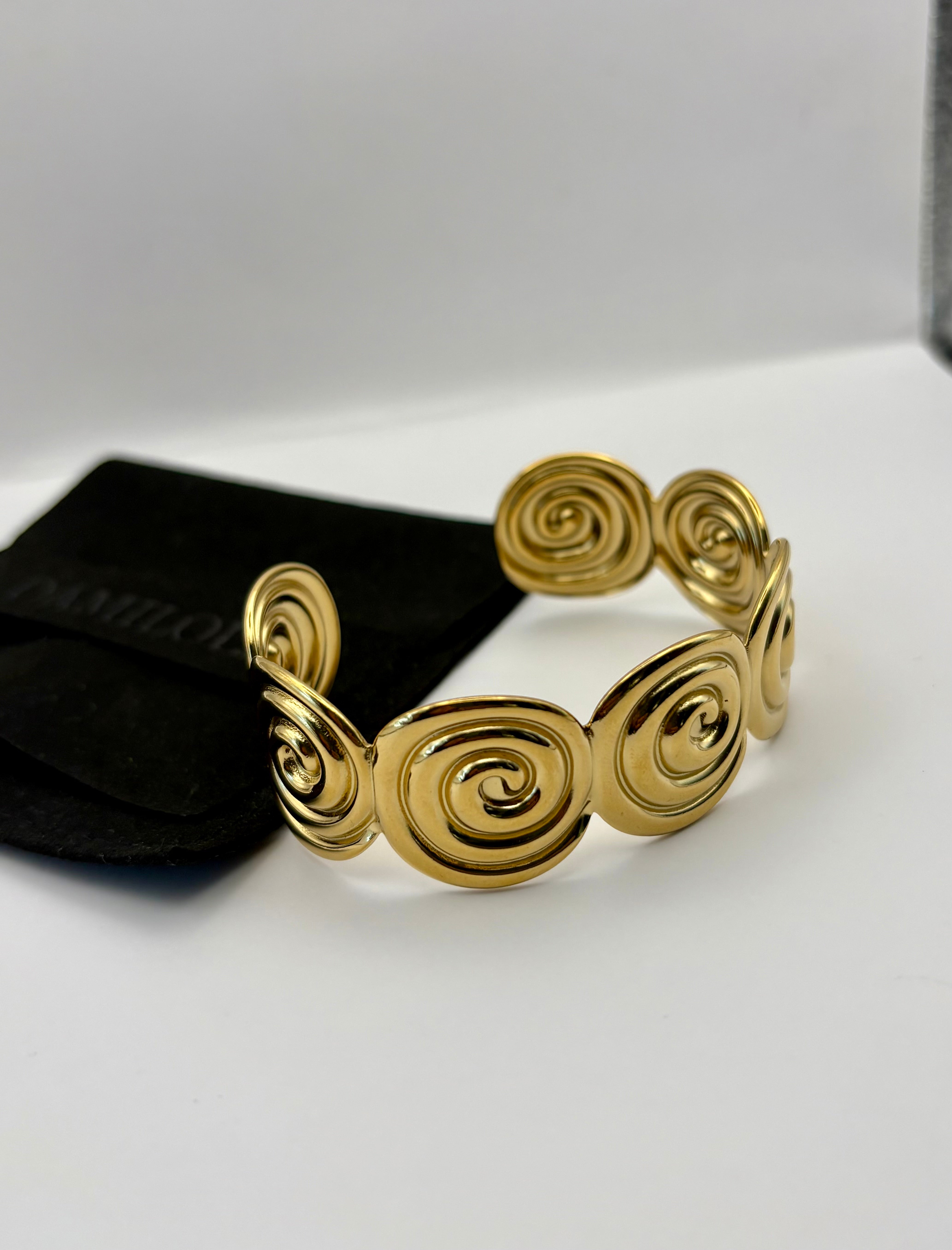 ‘Zola’ Golden Spiral Cuff