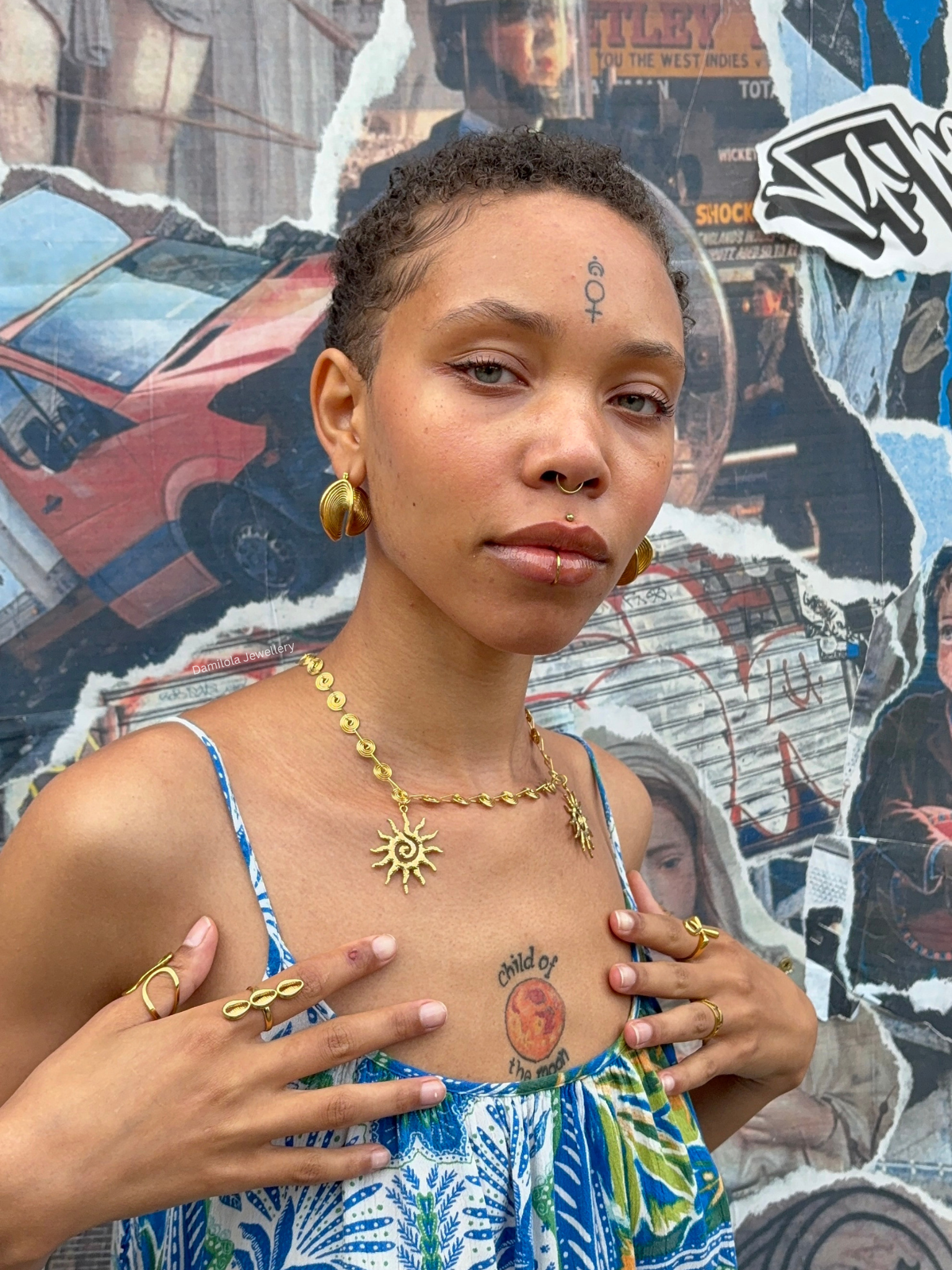 Luxe Sunwave ‘Shena’ Hoop Earrings