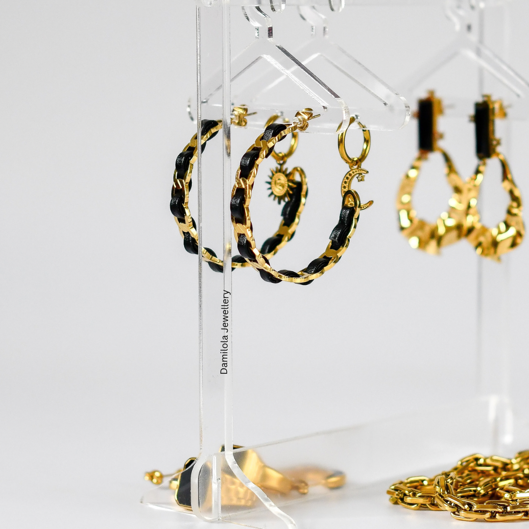 Gold&Black ‘Raven’ Hoops