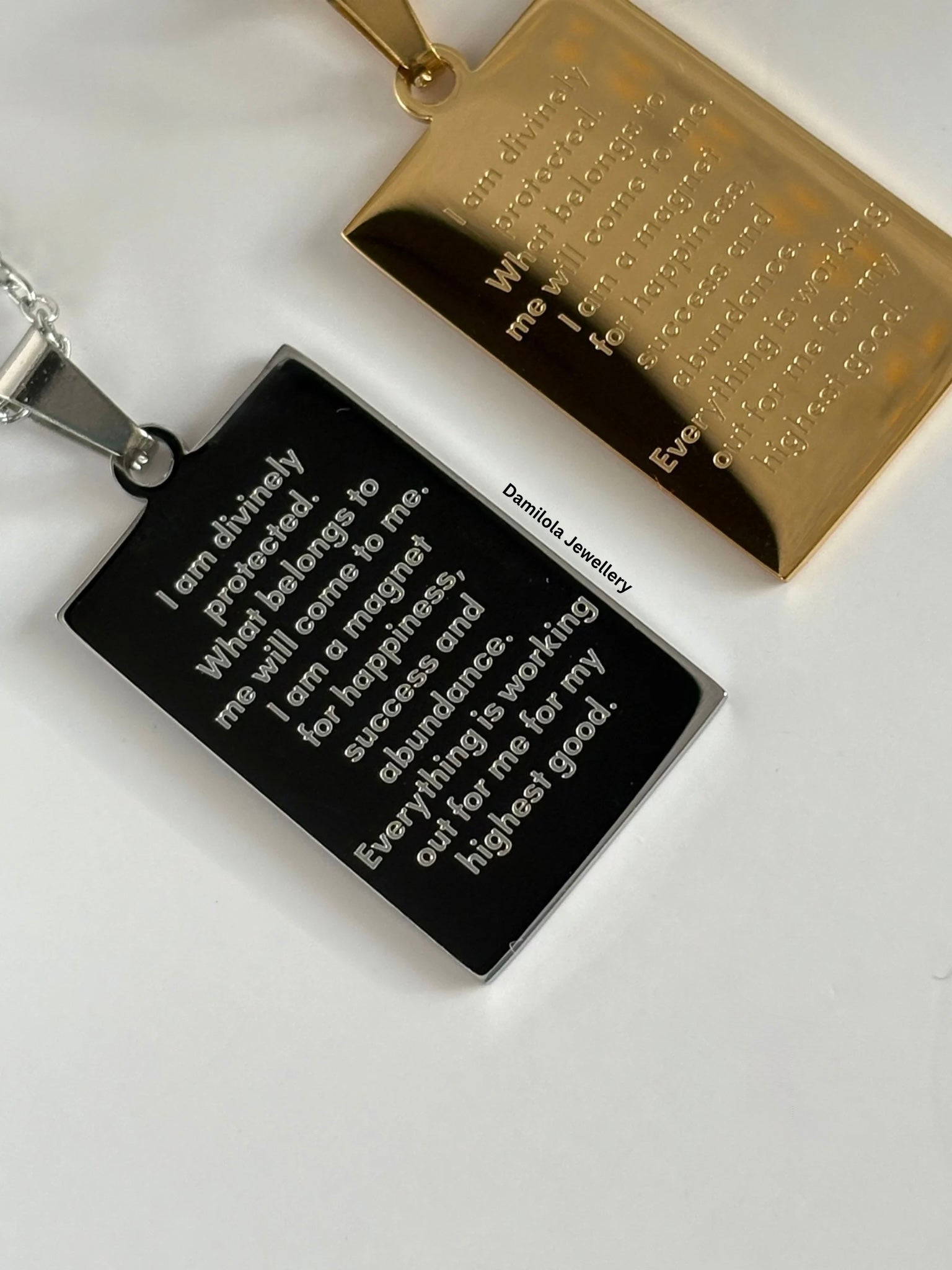 I AM’ Protection&Manifestation Necklace - Gold/Silver hamsa hand 