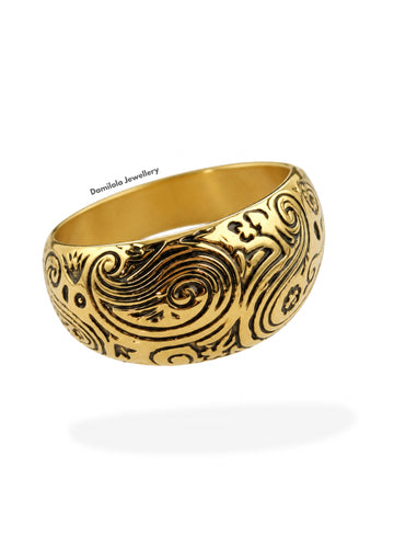The Code ‘Classic’ Dome Ring - Gold