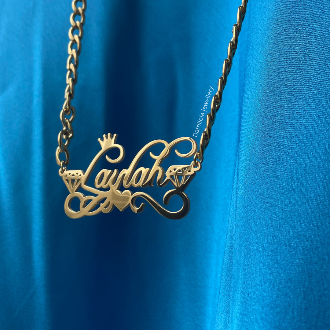 Custom Name ‘Aziza’ Necklace