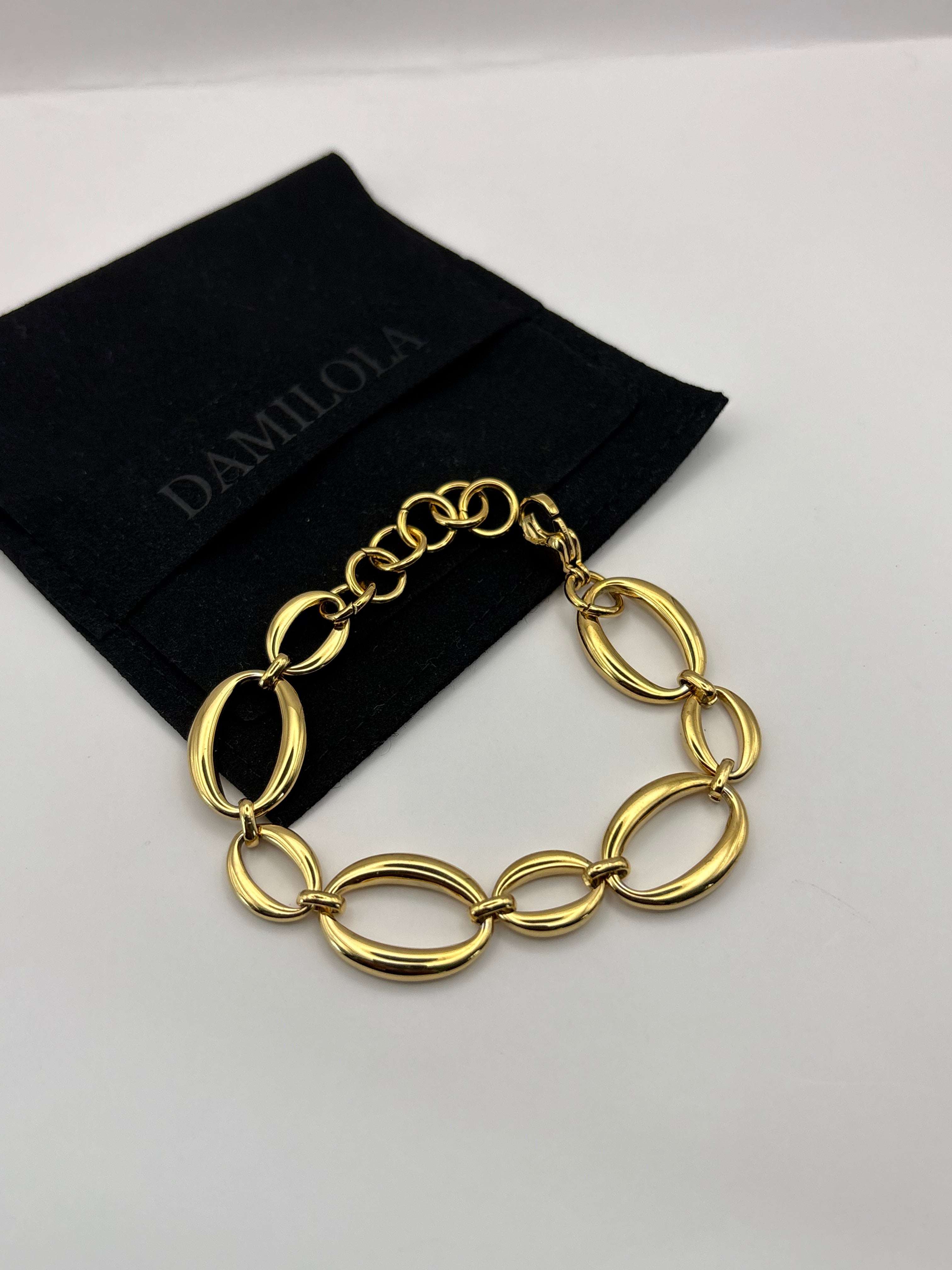 ‘Halo’ Gold/Silver Oval Bracelet