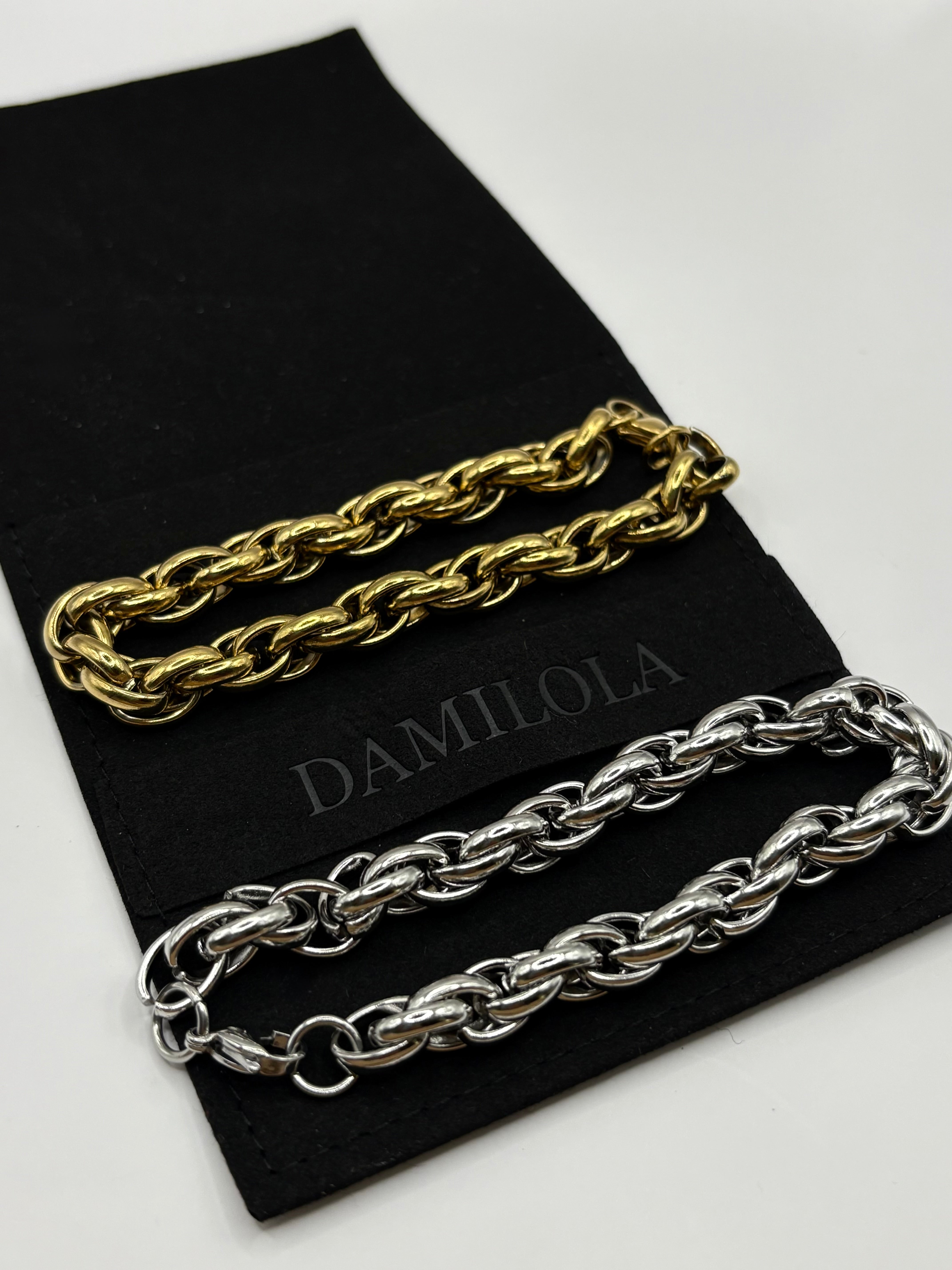 Extra Chunky Rope Bracelet - Gold/Silver