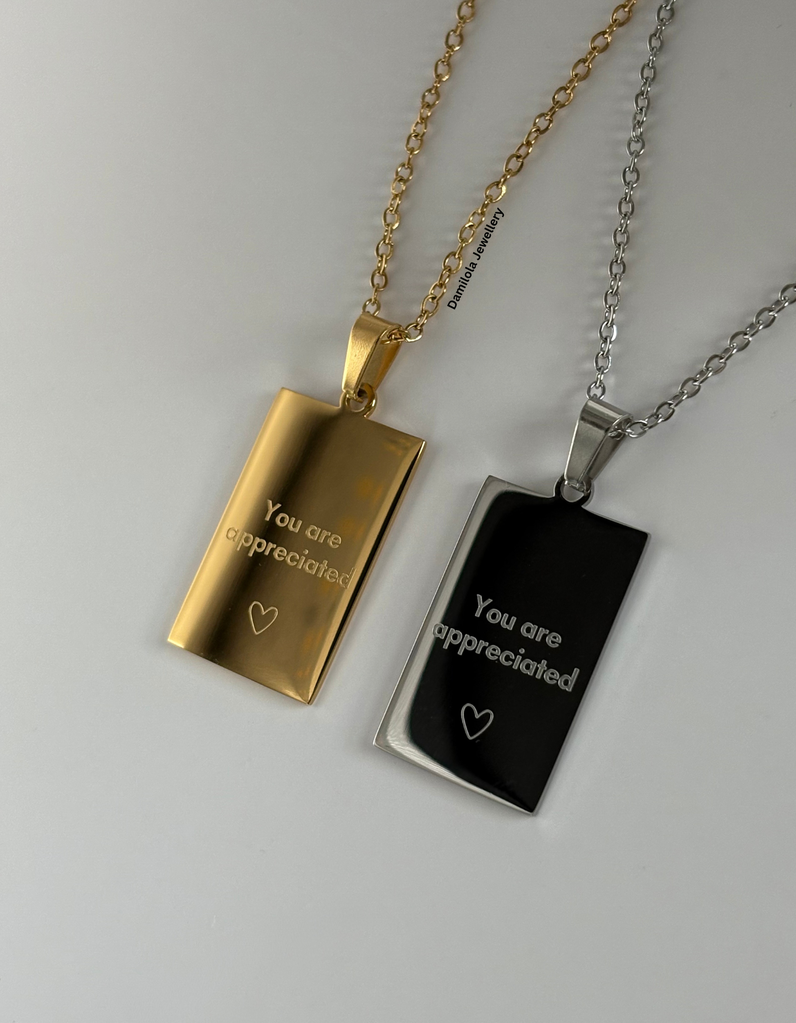 Gift for mom mum her - queen of my heart necklace gold silver you are appreciated 