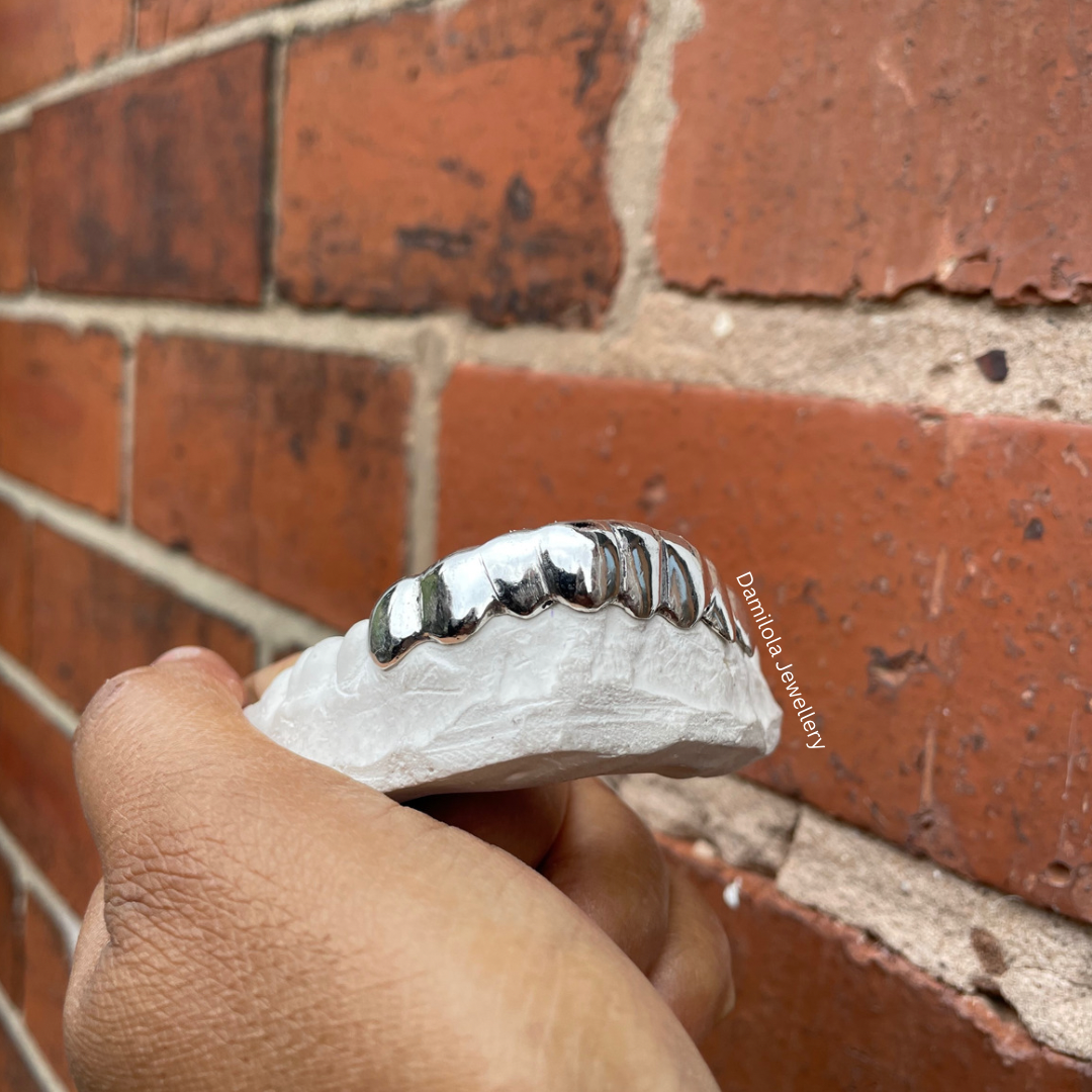 PURE Grillz 8 Bottom/Top Teeth - 925 Silver/Gold 9ct 14ct