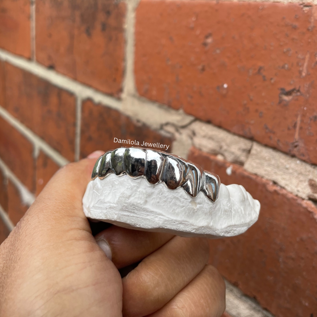 PURE Grillz 8 Bottom/Top Teeth - 925 Silver/Gold 9ct 14ct