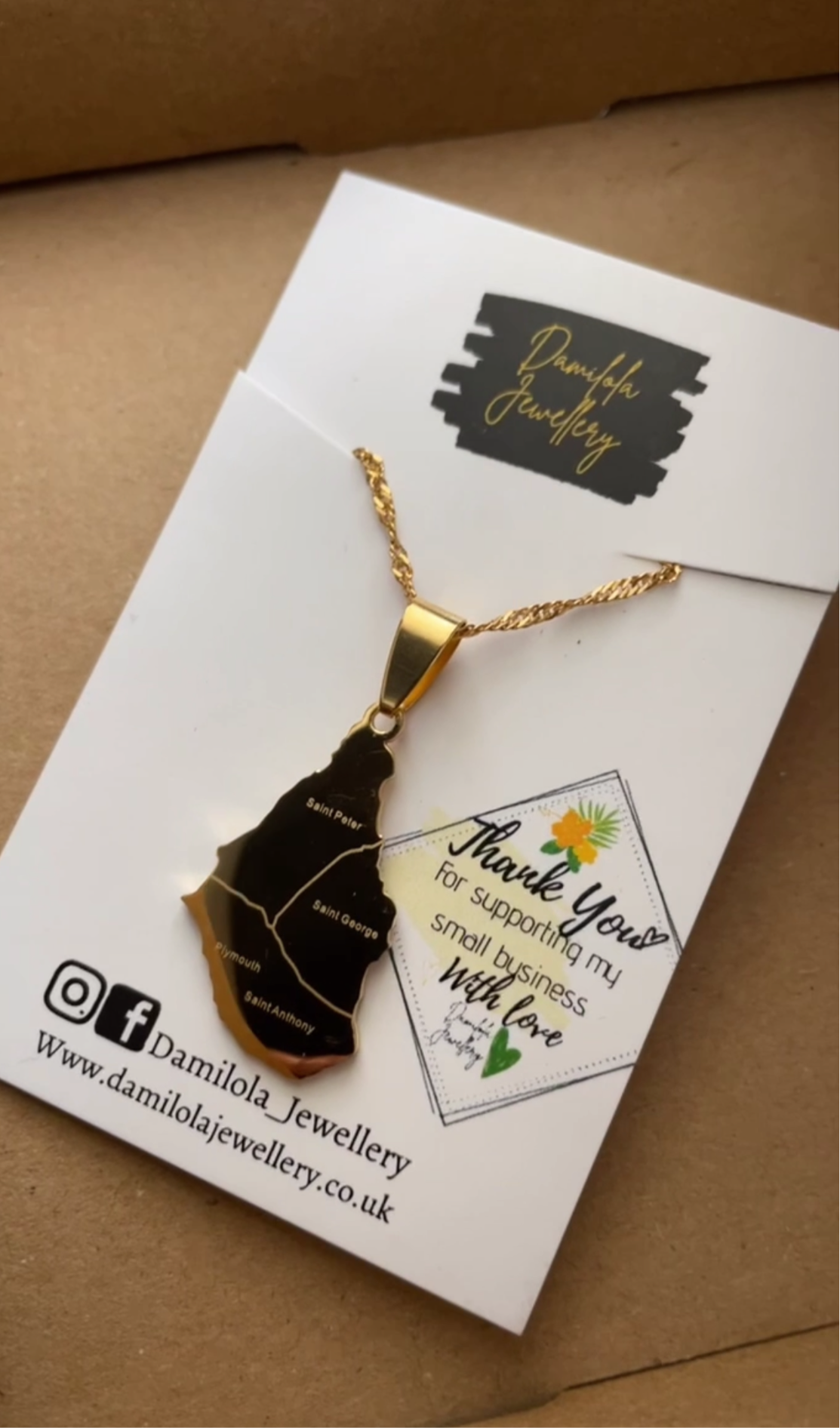 Montserrat jewellery necklace Damilola 
