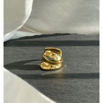 Golden 'Opulent Edge' Ring