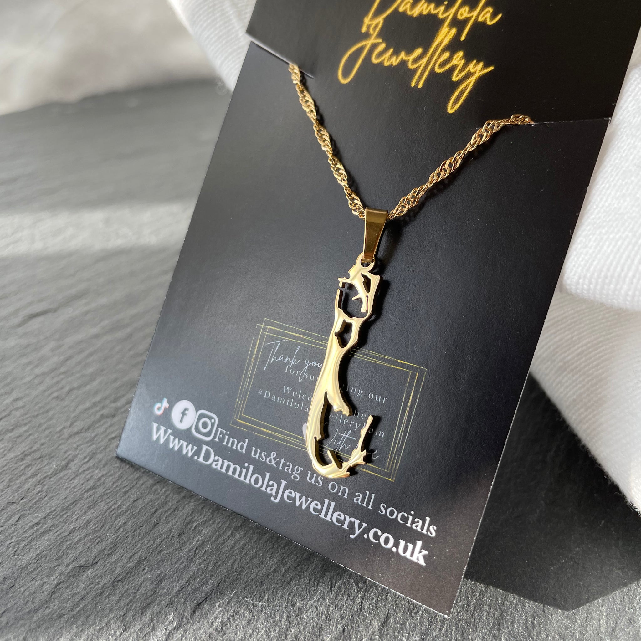 Bermuda Map Necklace🇧🇲