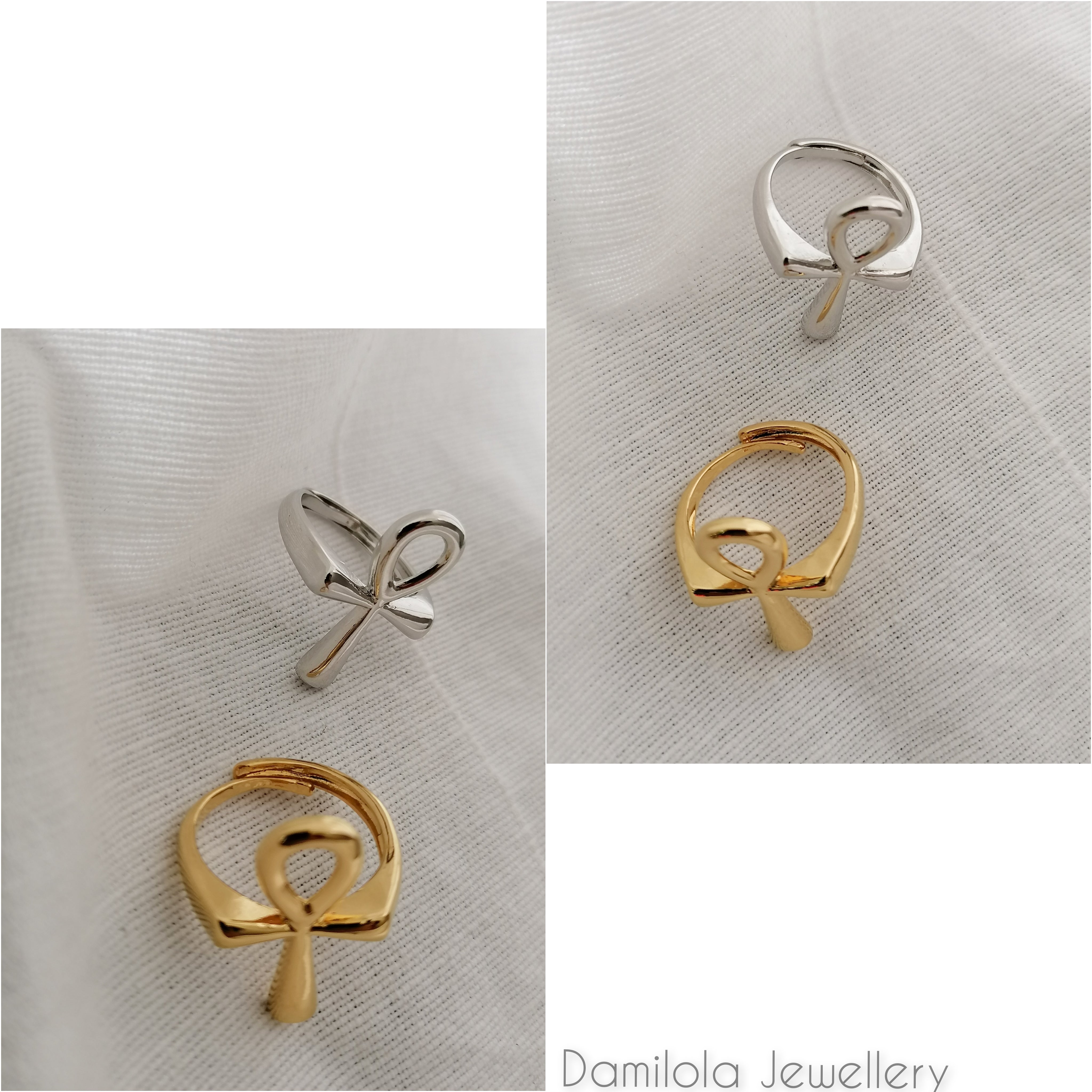 ankh ring gold silver jewellery