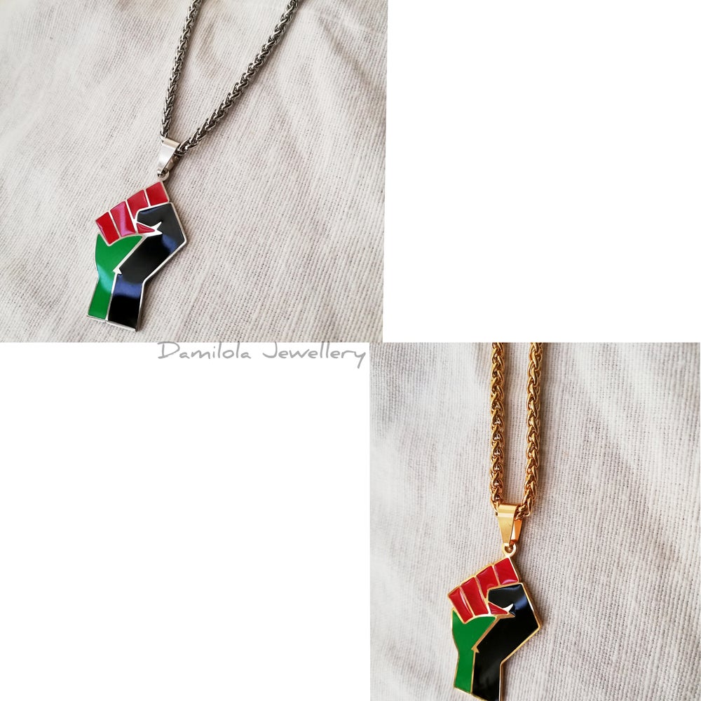'Black Power Salute' - Gold/Silver