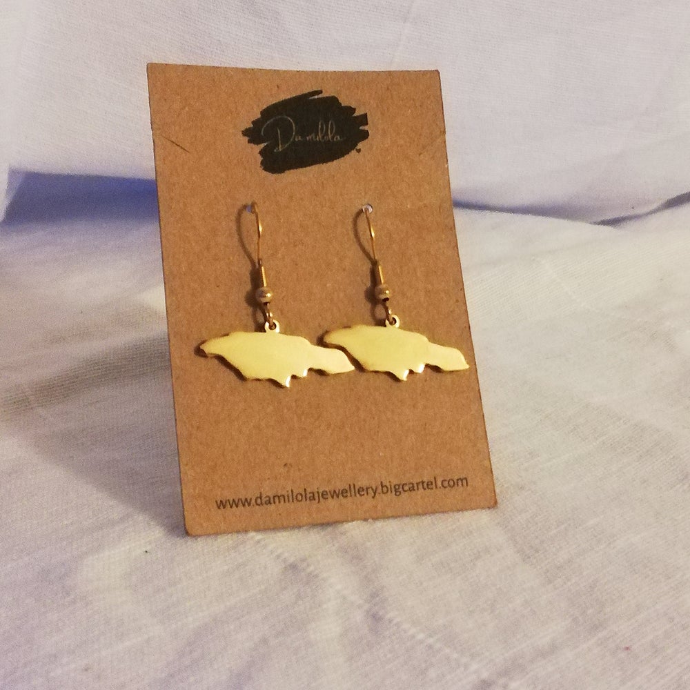 Jamaica studs/dangly - ‘Land We Love’