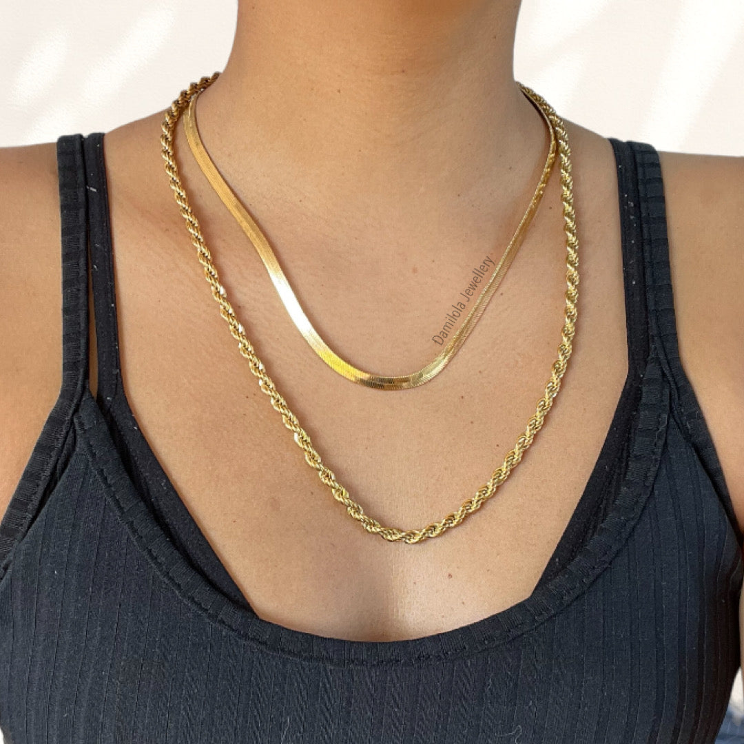 Snake Herringbone Chain - Single