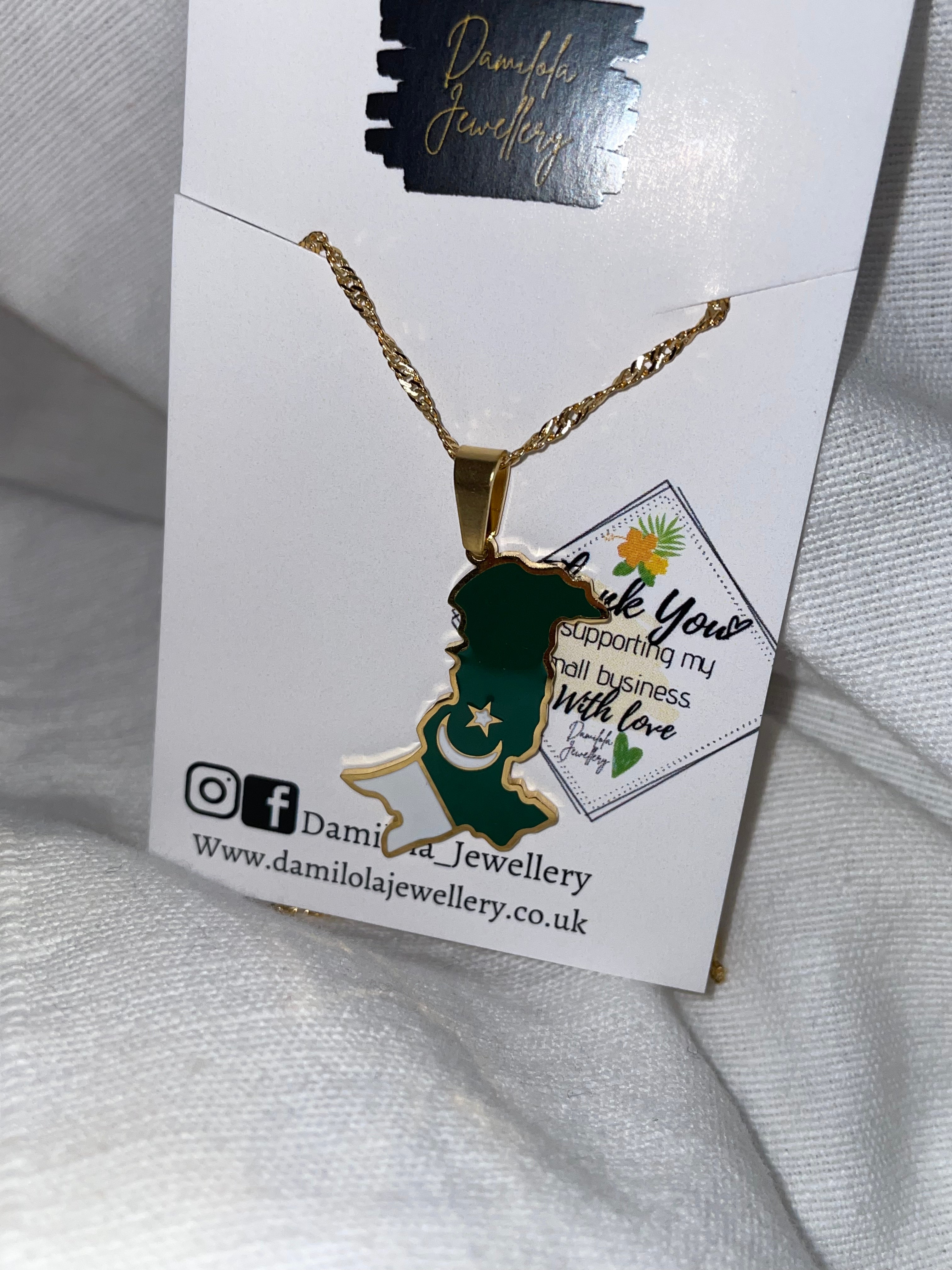 Pakistan Flag Necklace 🇵🇰