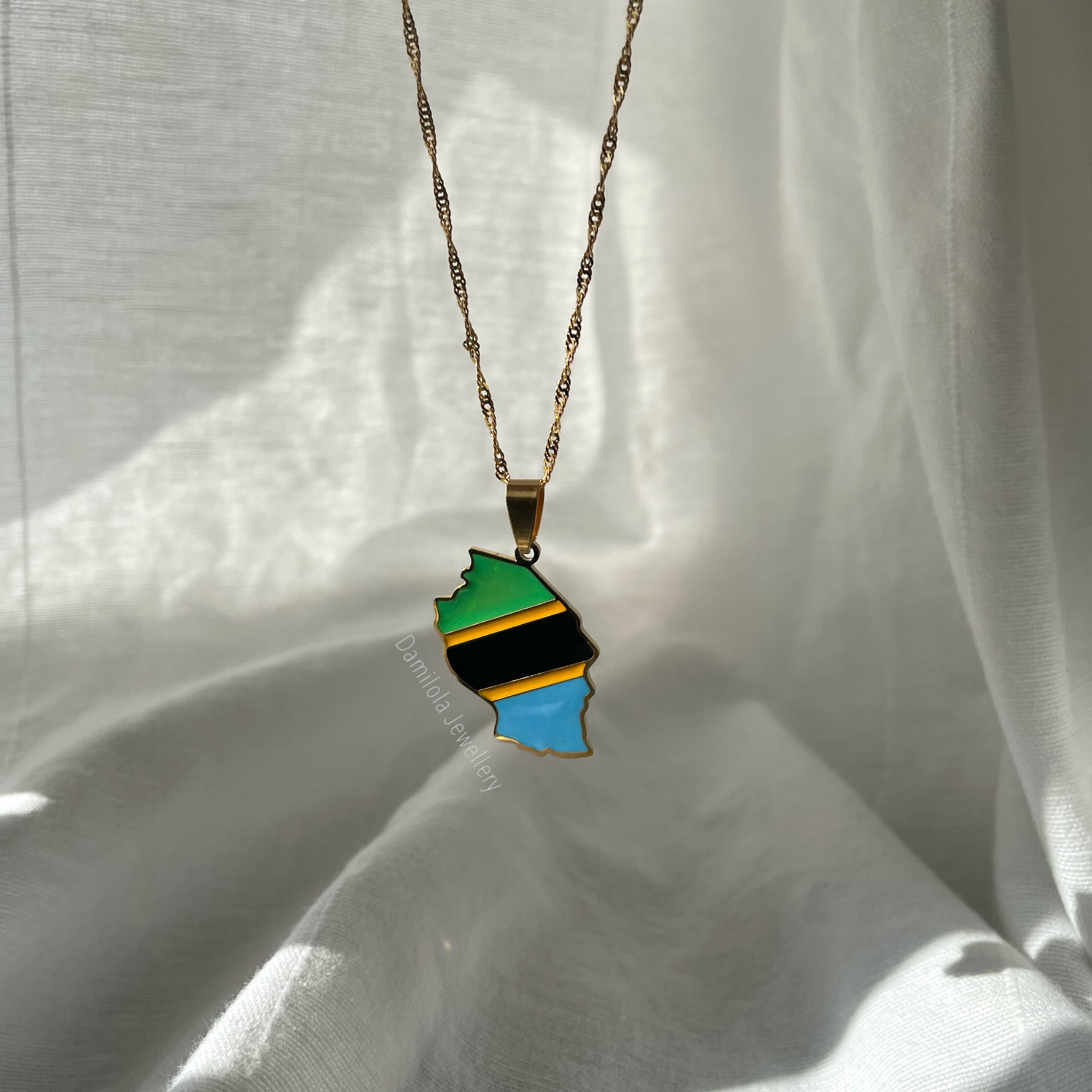 Tanzania Flag Necklace 🇹🇿