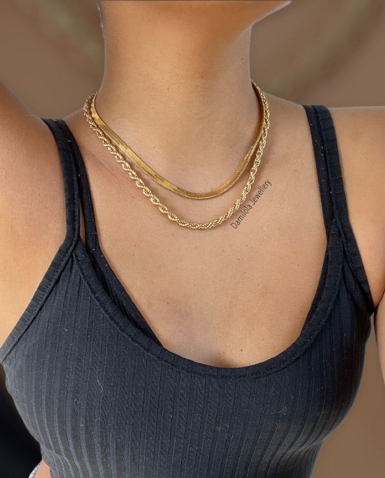 Snake Herringbone Chain - Single